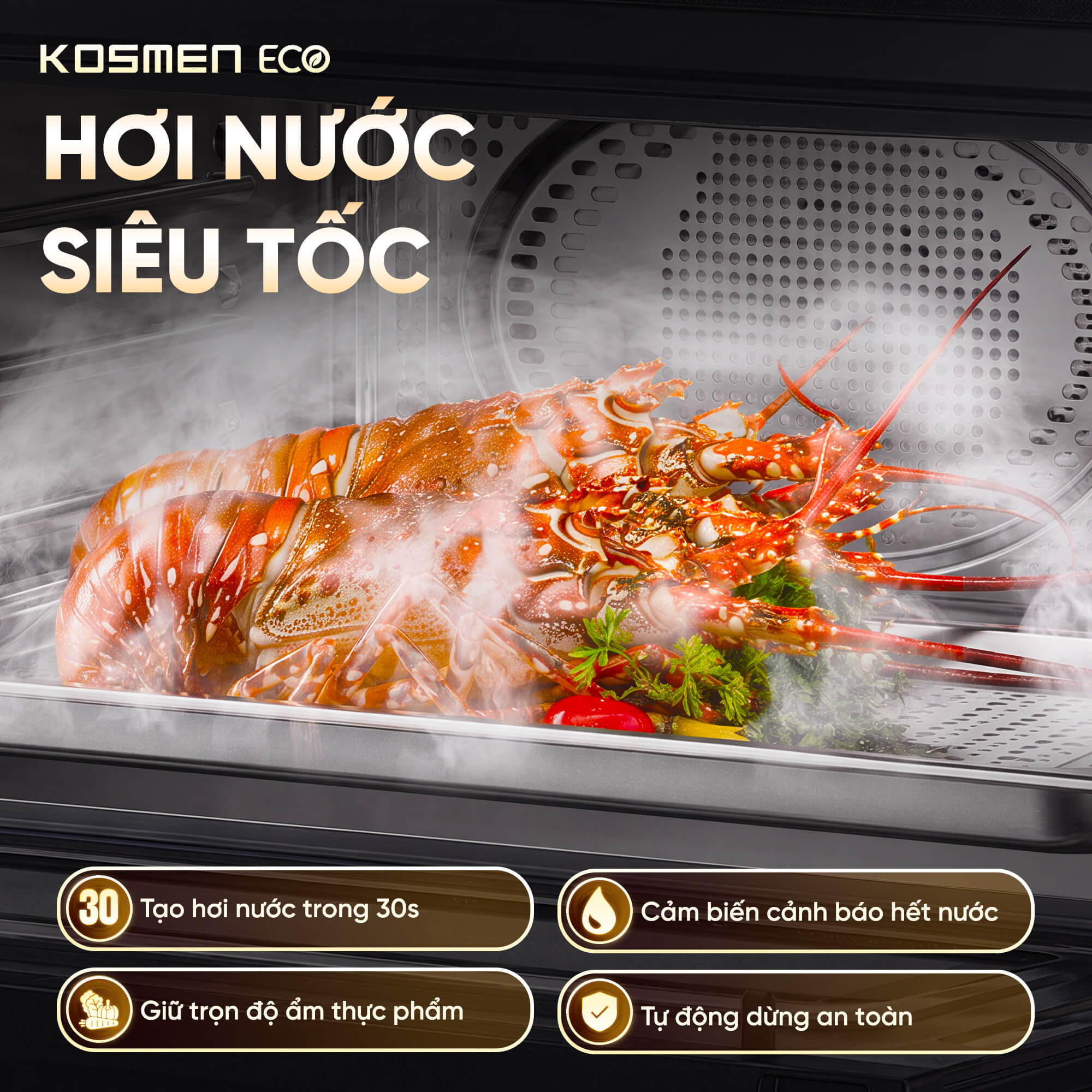 Nồi chiên hơi nước Kosmen Eco ECO-23B