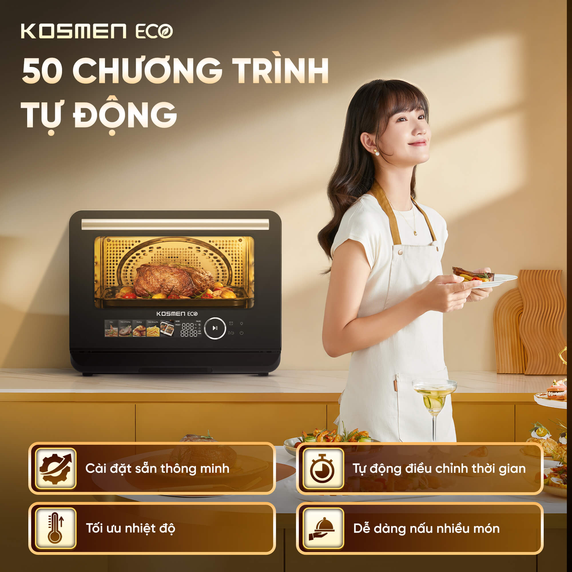 Nồi chiên hơi nước Kosmen Eco ECO-23B
