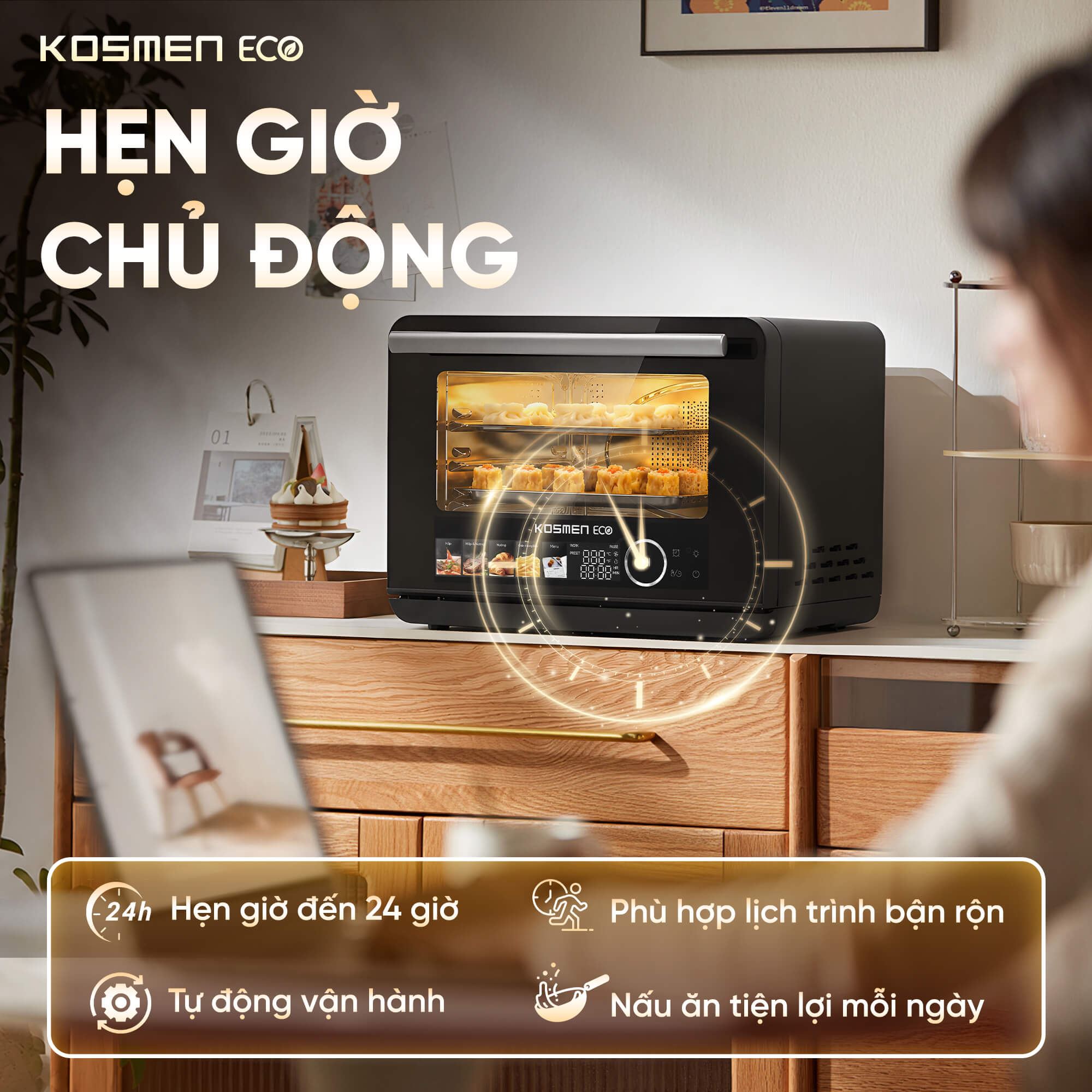 Nồi chiên hơi nước Kosmen Eco ECO-23B