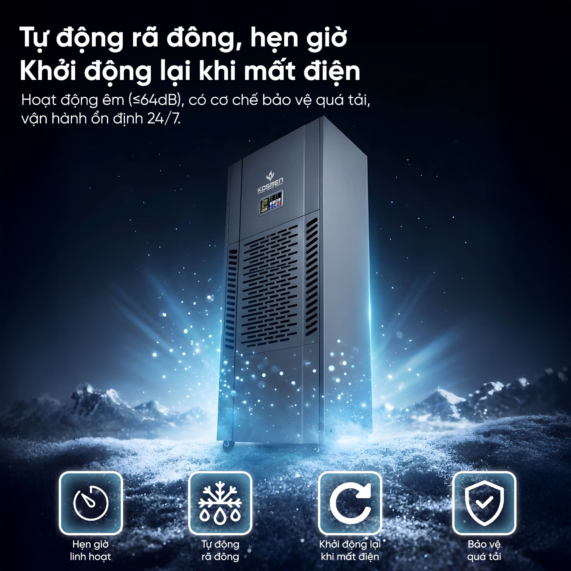 Kosmen KM-250S Industrial Dehumidifier