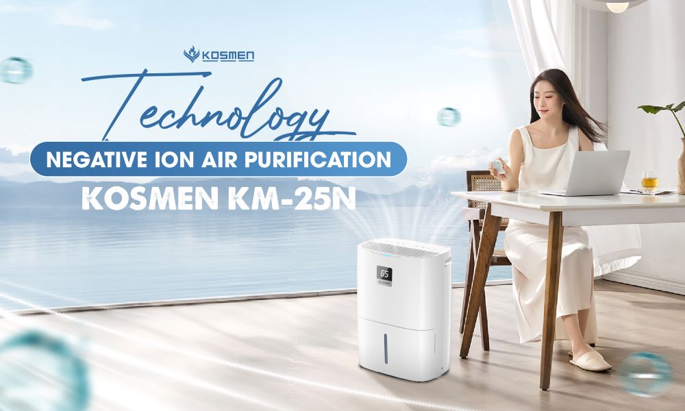Kosmen KM-25N dehumidifier integrated with negative ion technology