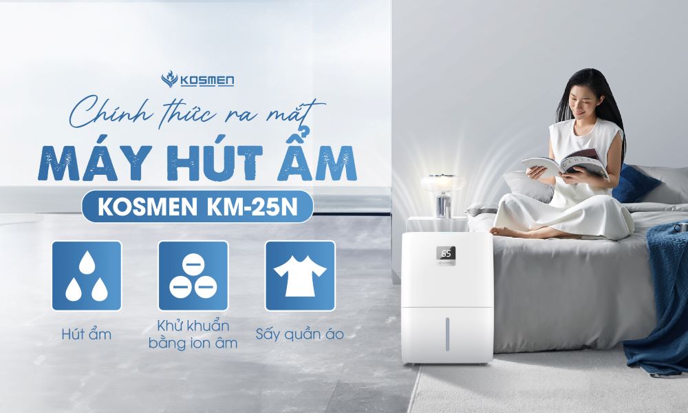 Kosmen ra mắt sản phẩm máy hút ẩm Kosmen KM-25N