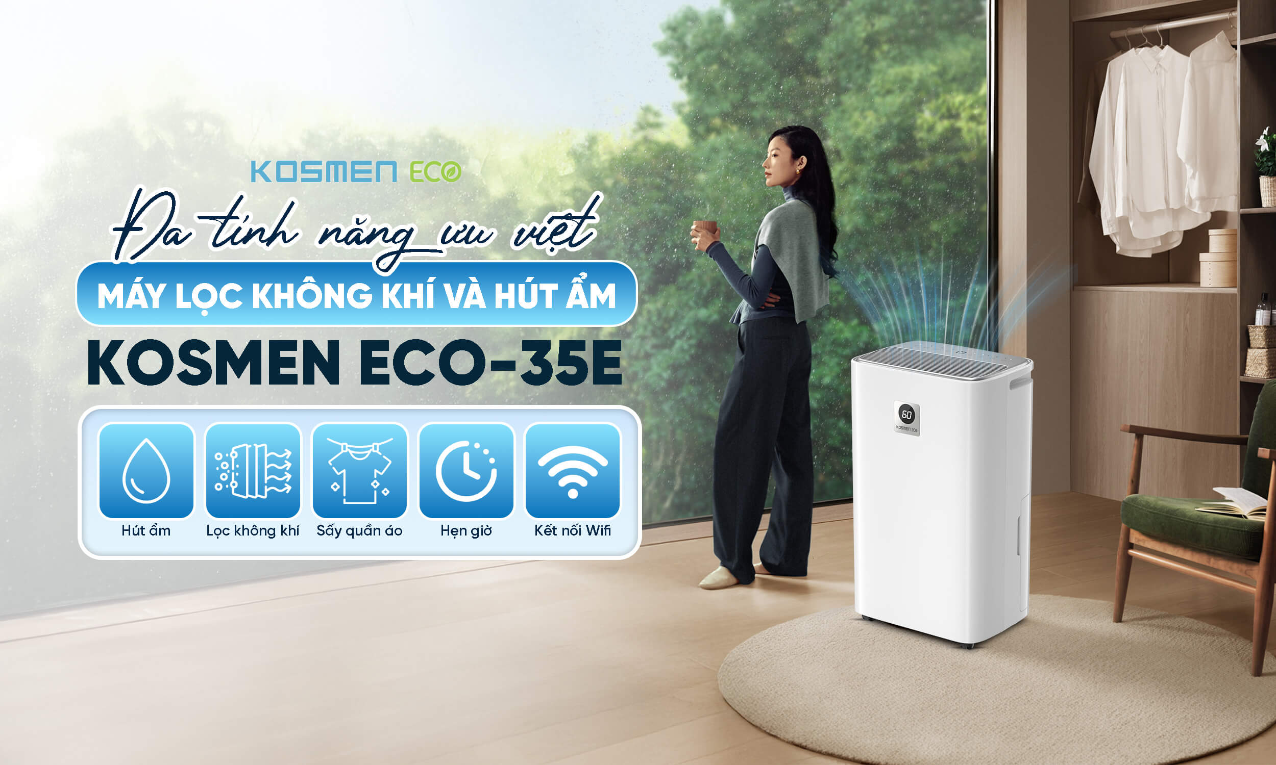 Kosmen ECO-35E tích hợp đa tính năng ưu việt