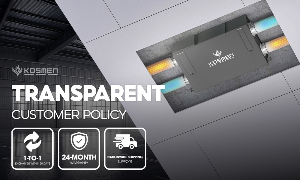 Customers can feel confident purchasing genuine Kosmen products, backed by transparent customer policies