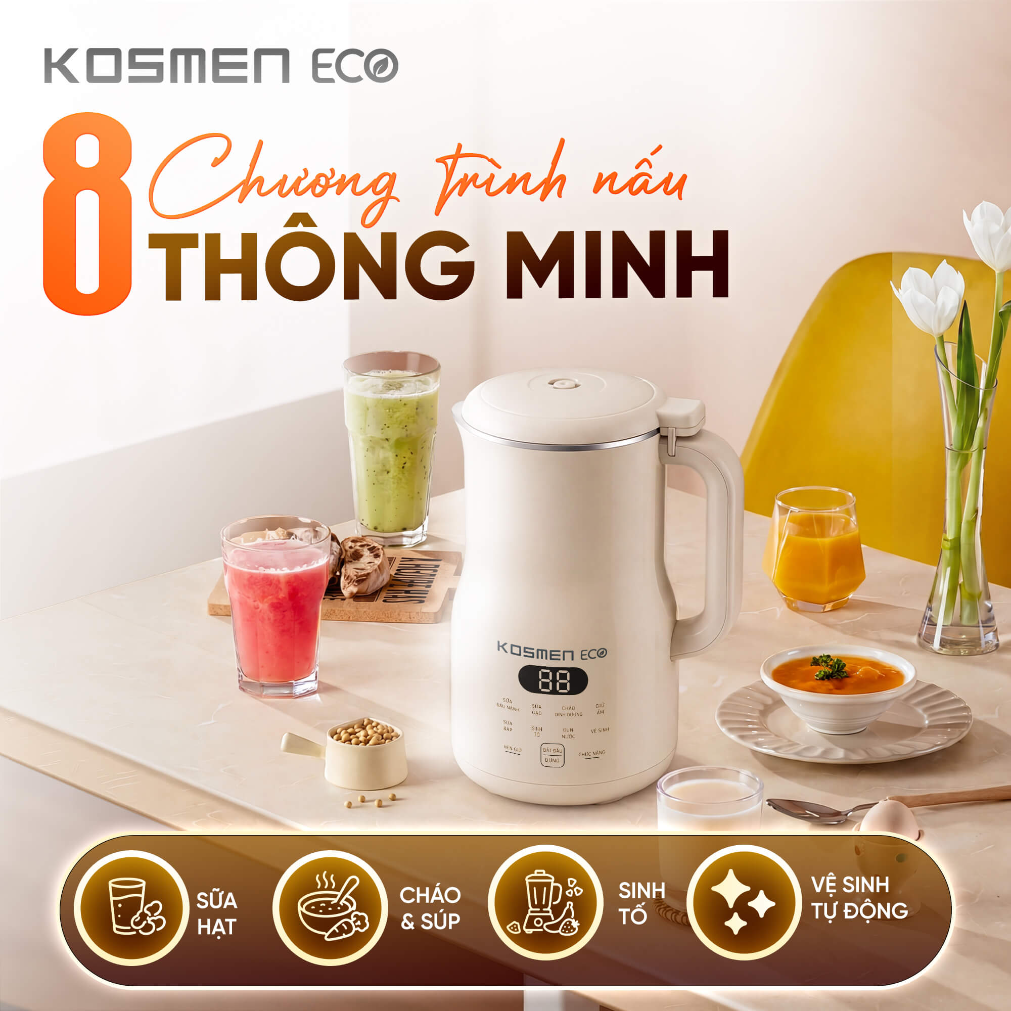 Kosmen Eco Nut Milk Maker ECO-1000BG