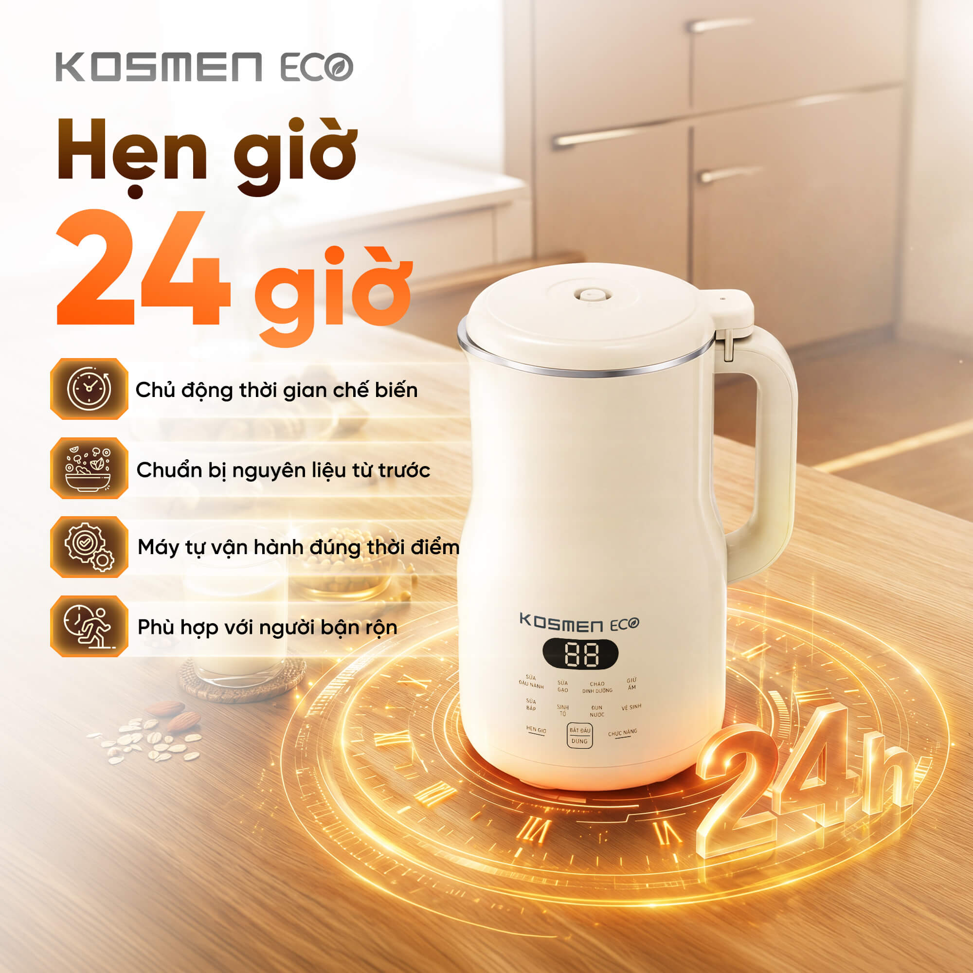 Kosmen Eco Nut Milk Maker ECO-1000BG