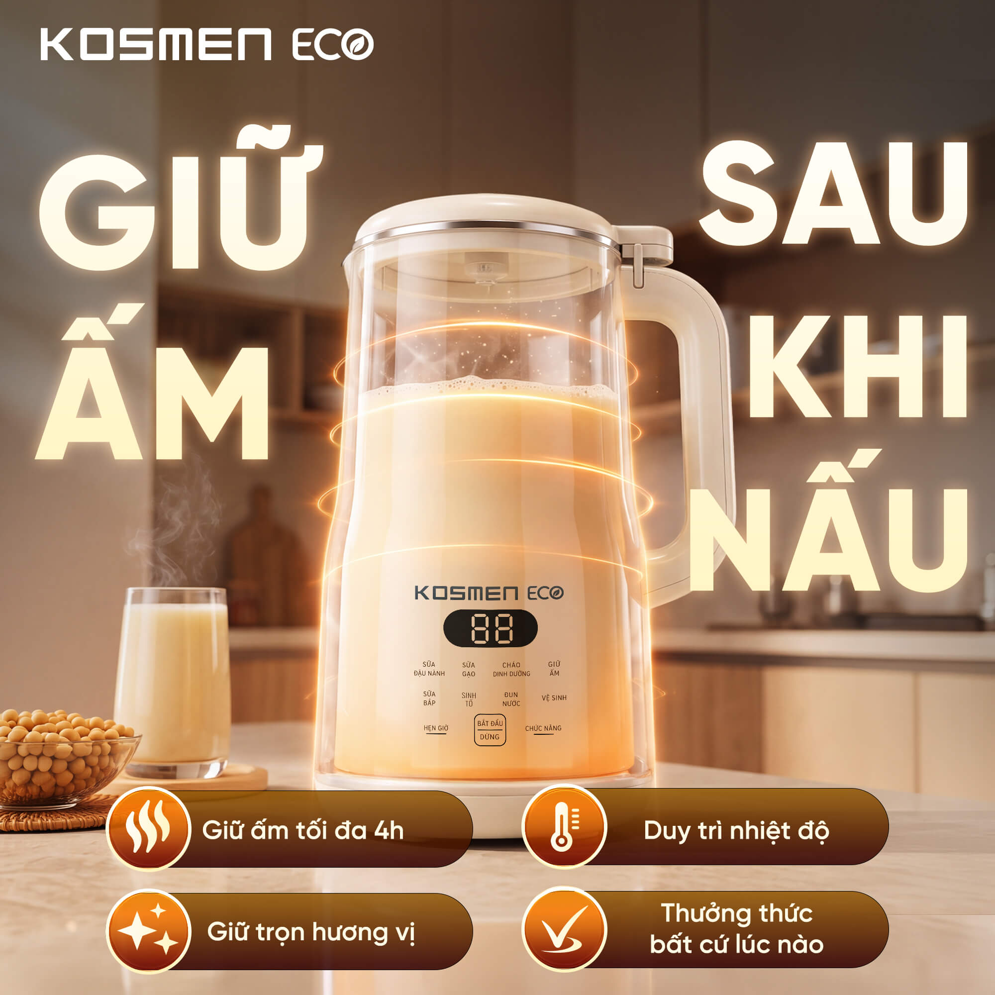 Kosmen Eco Nut Milk Maker ECO-1000BG