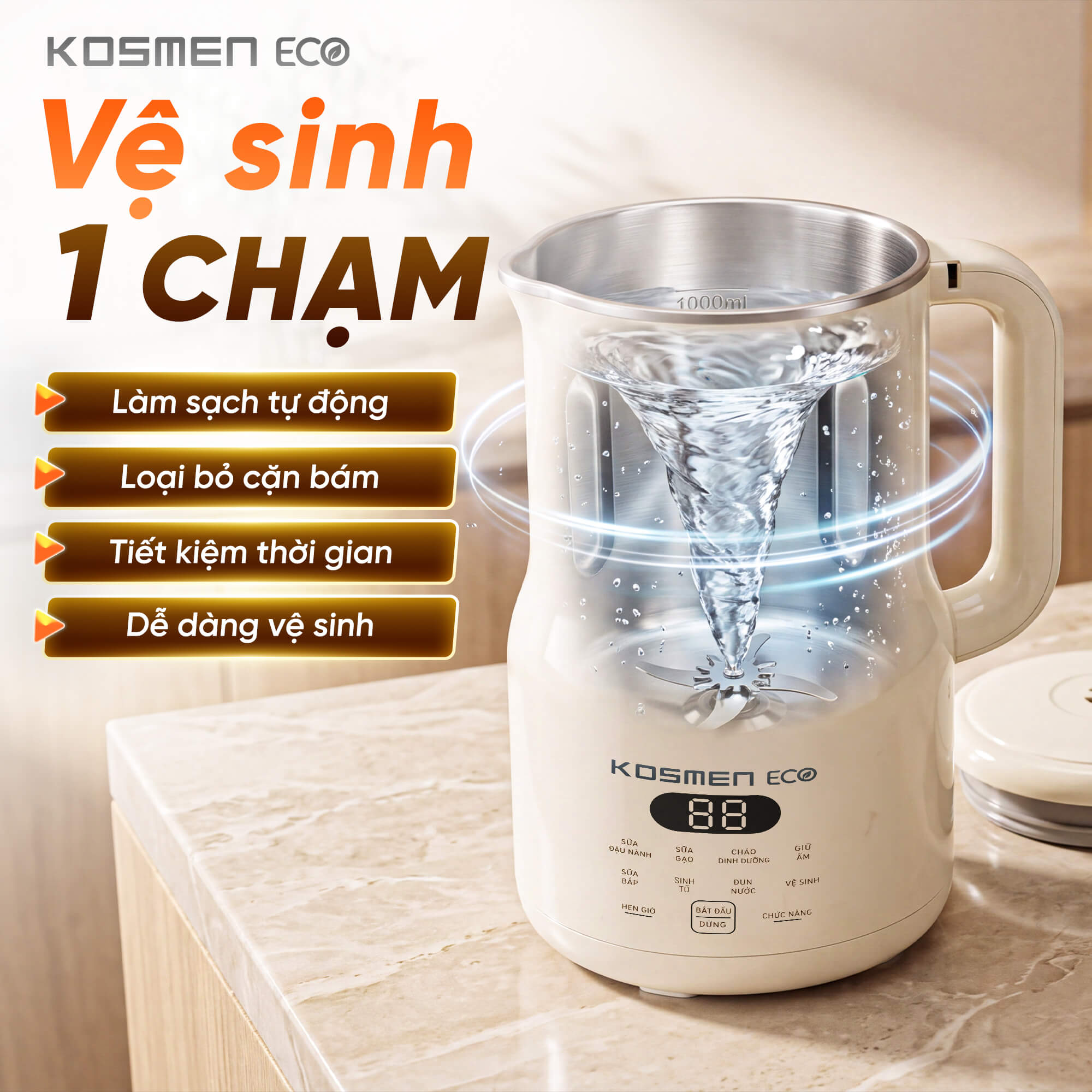 Kosmen Eco Nut Milk Maker ECO-1000BG