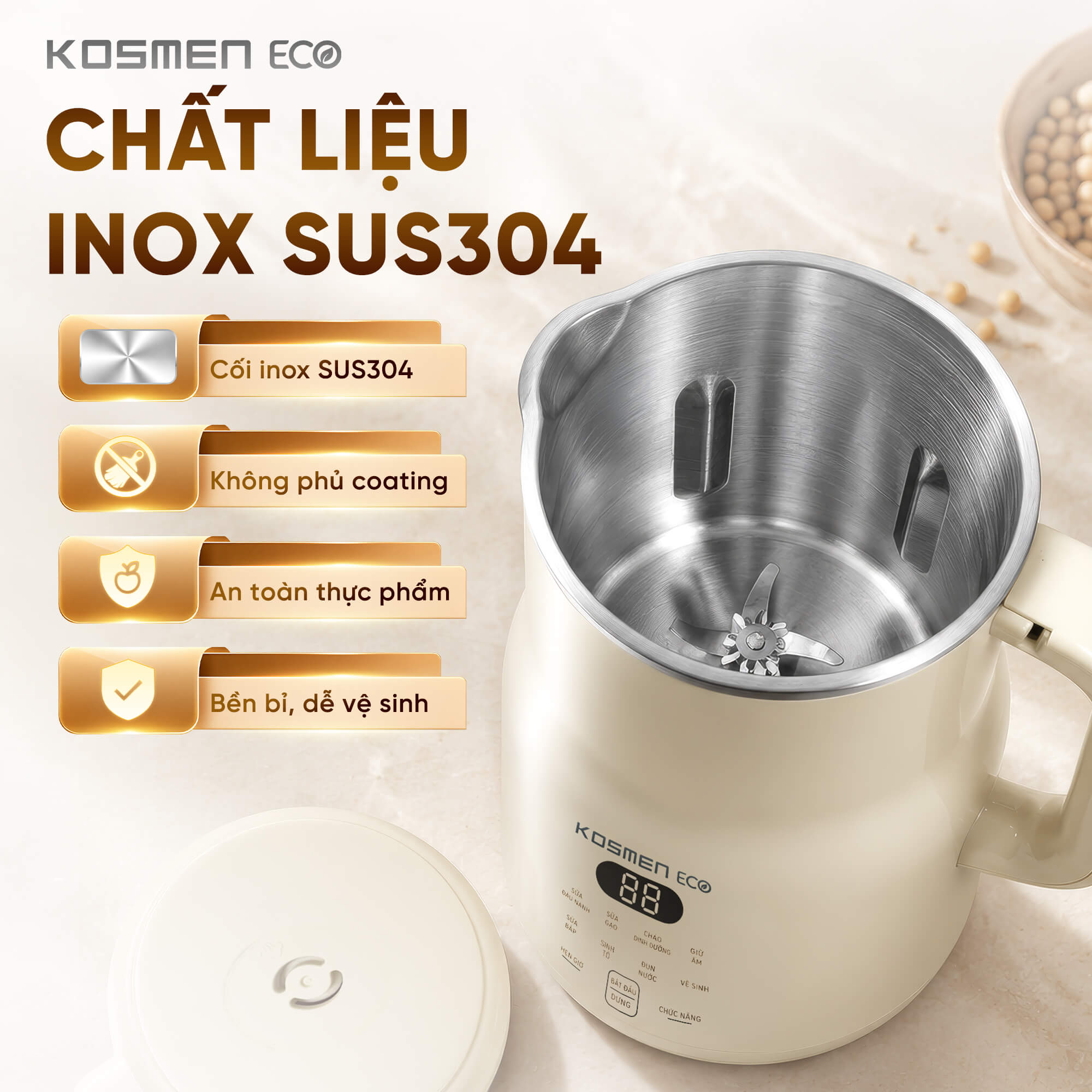 Kosmen Eco Nut Milk Maker ECO-1000BG