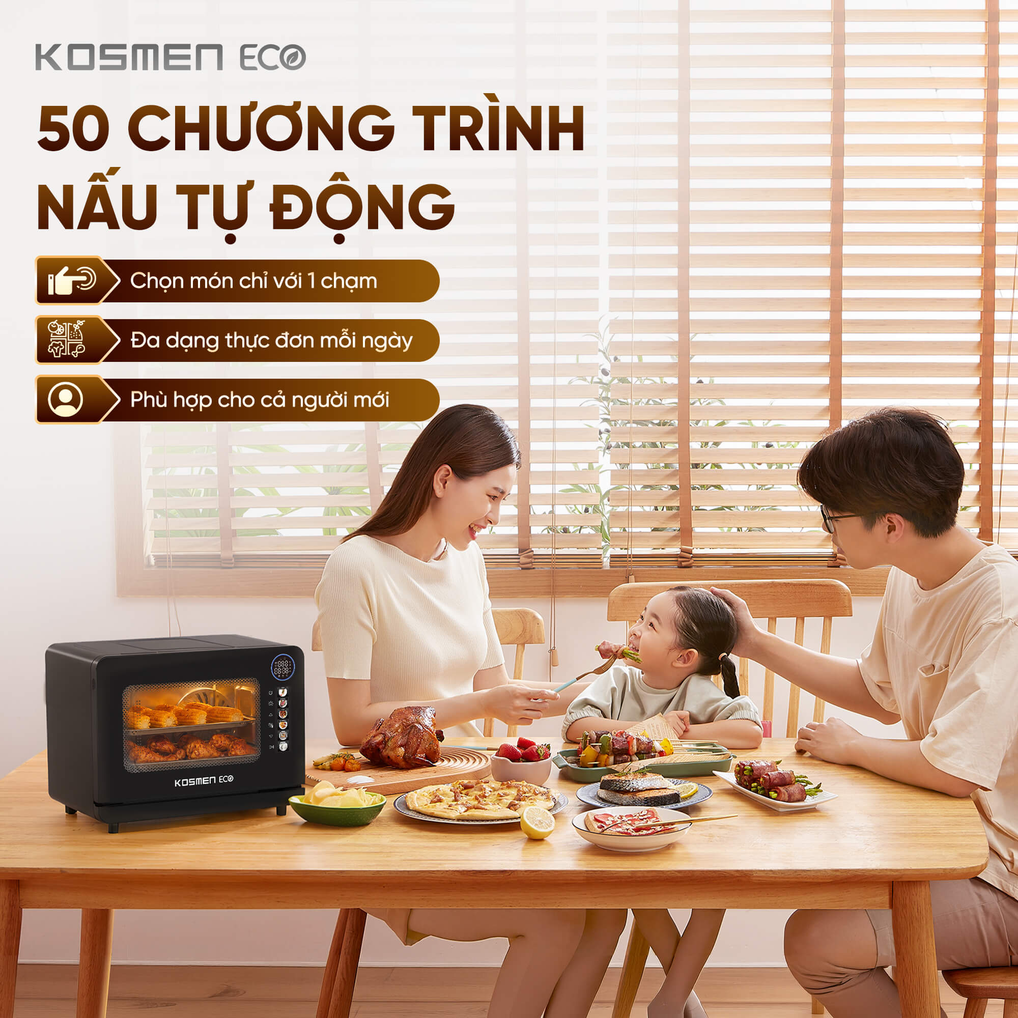 Nồi chiên hơi nước Kosmen Eco ECO-18B