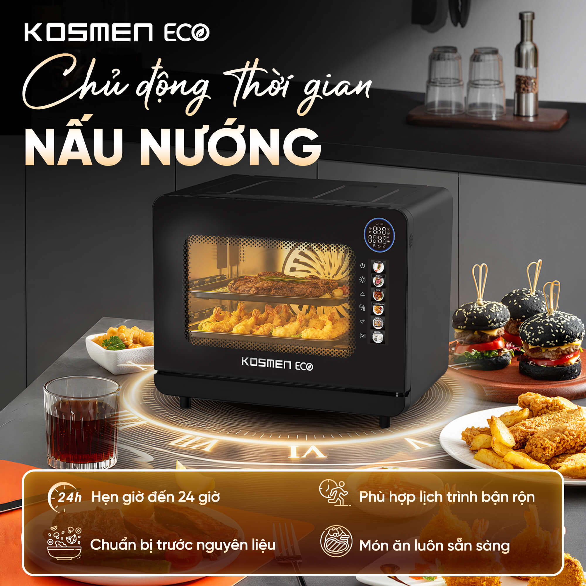 Nồi chiên hơi nước Kosmen Eco ECO-18B