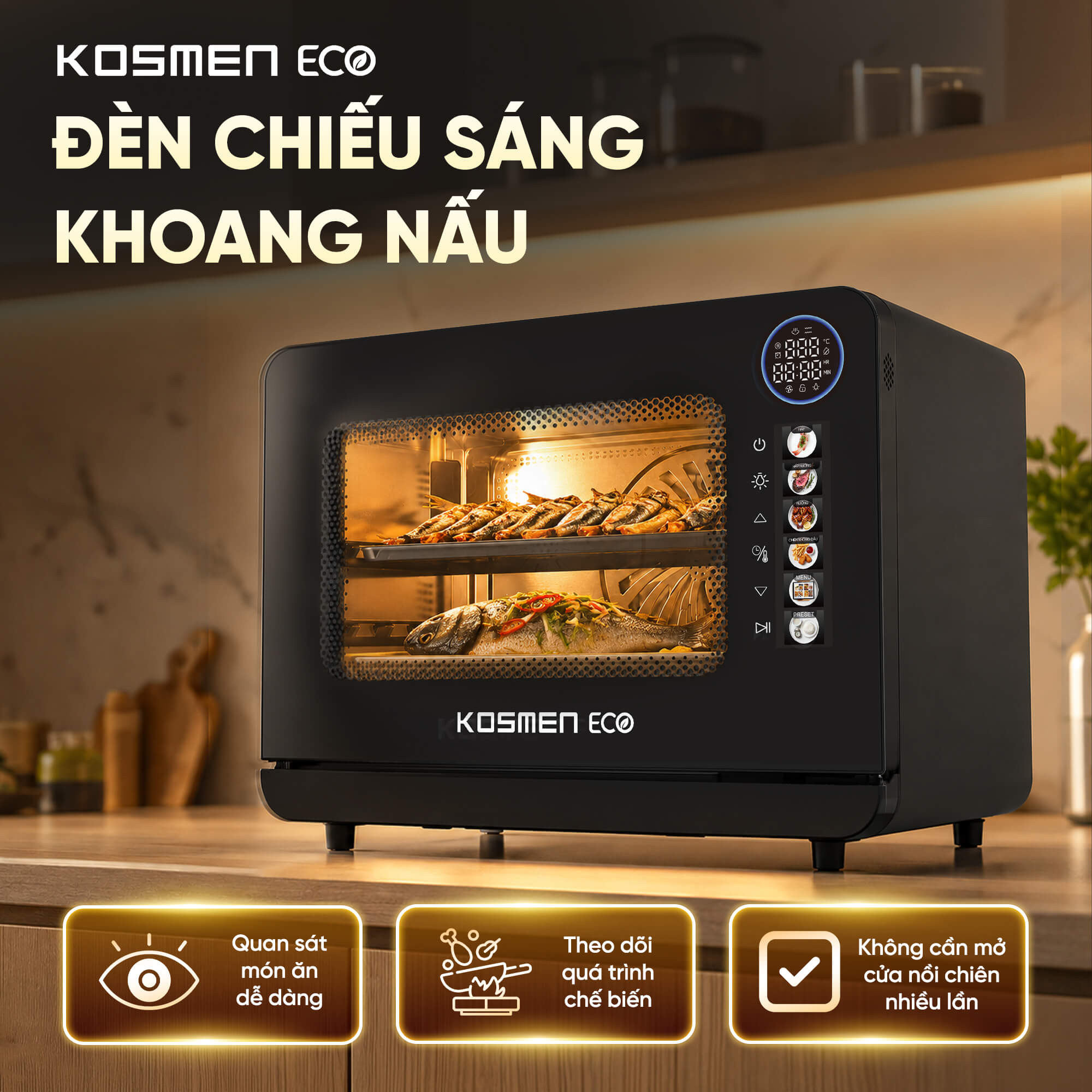 Nồi chiên hơi nước Kosmen Eco ECO-18B