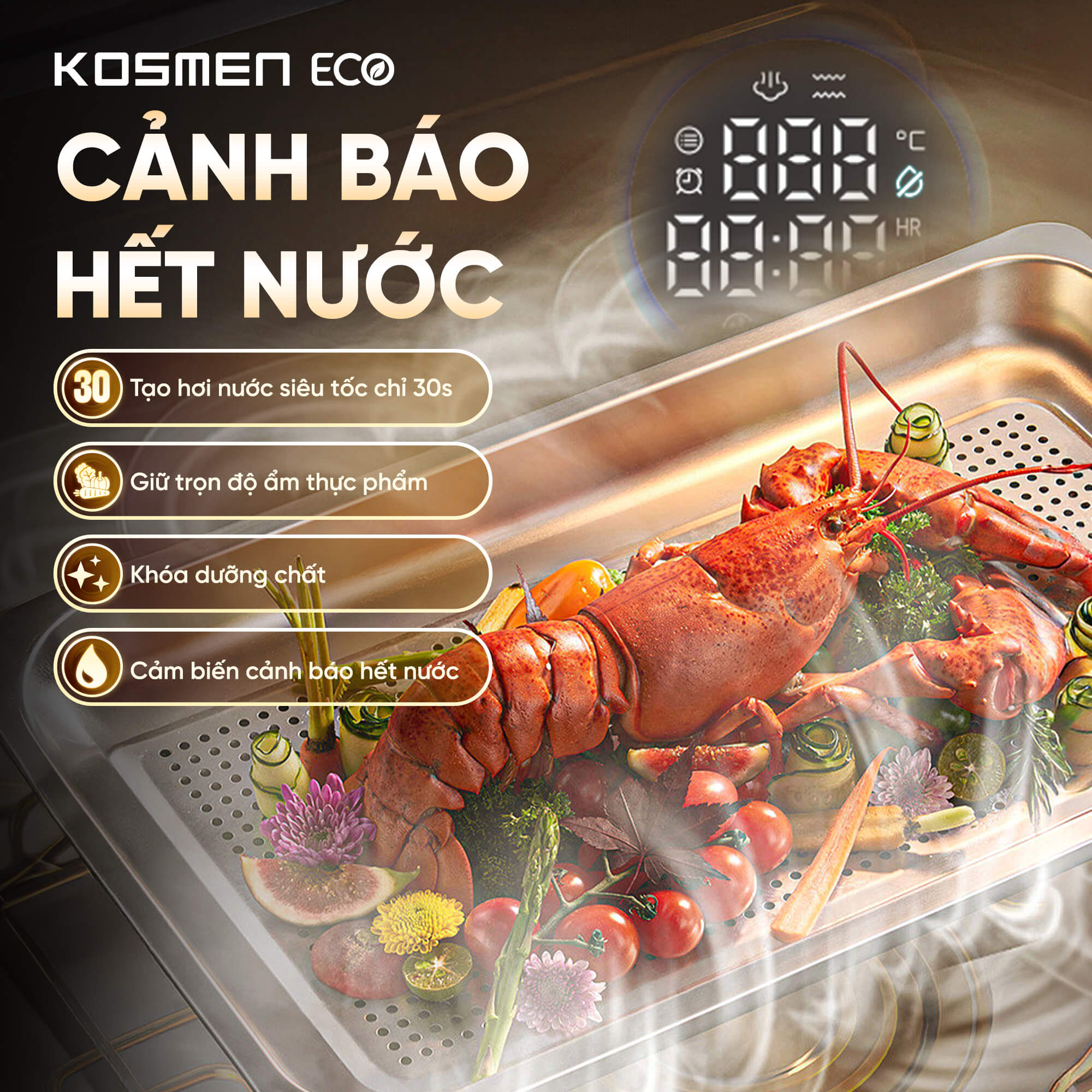 Nồi chiên hơi nước Kosmen Eco ECO-18W