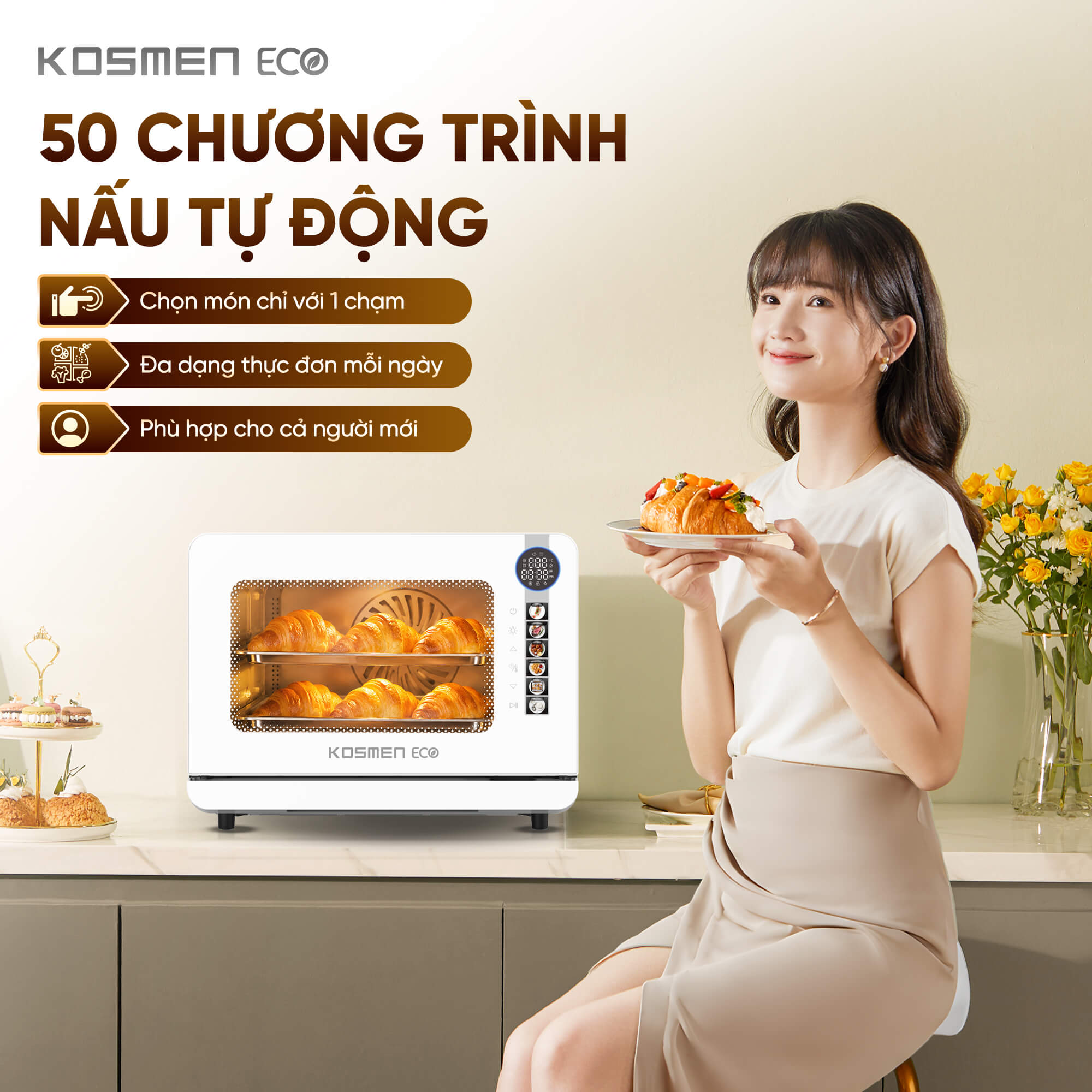Nồi chiên hơi nước Kosmen Eco ECO-18W