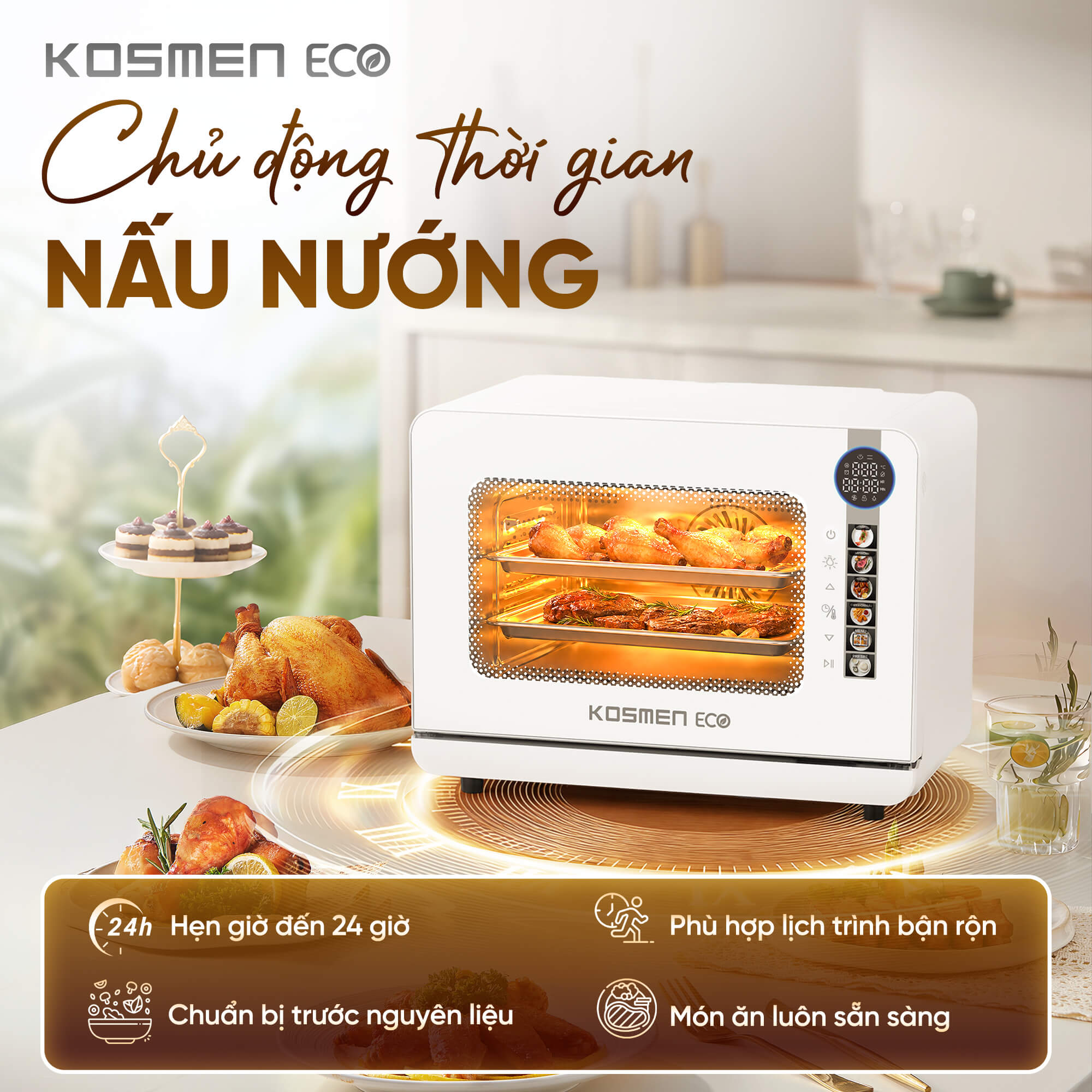 Nồi chiên hơi nước Kosmen Eco ECO-18W