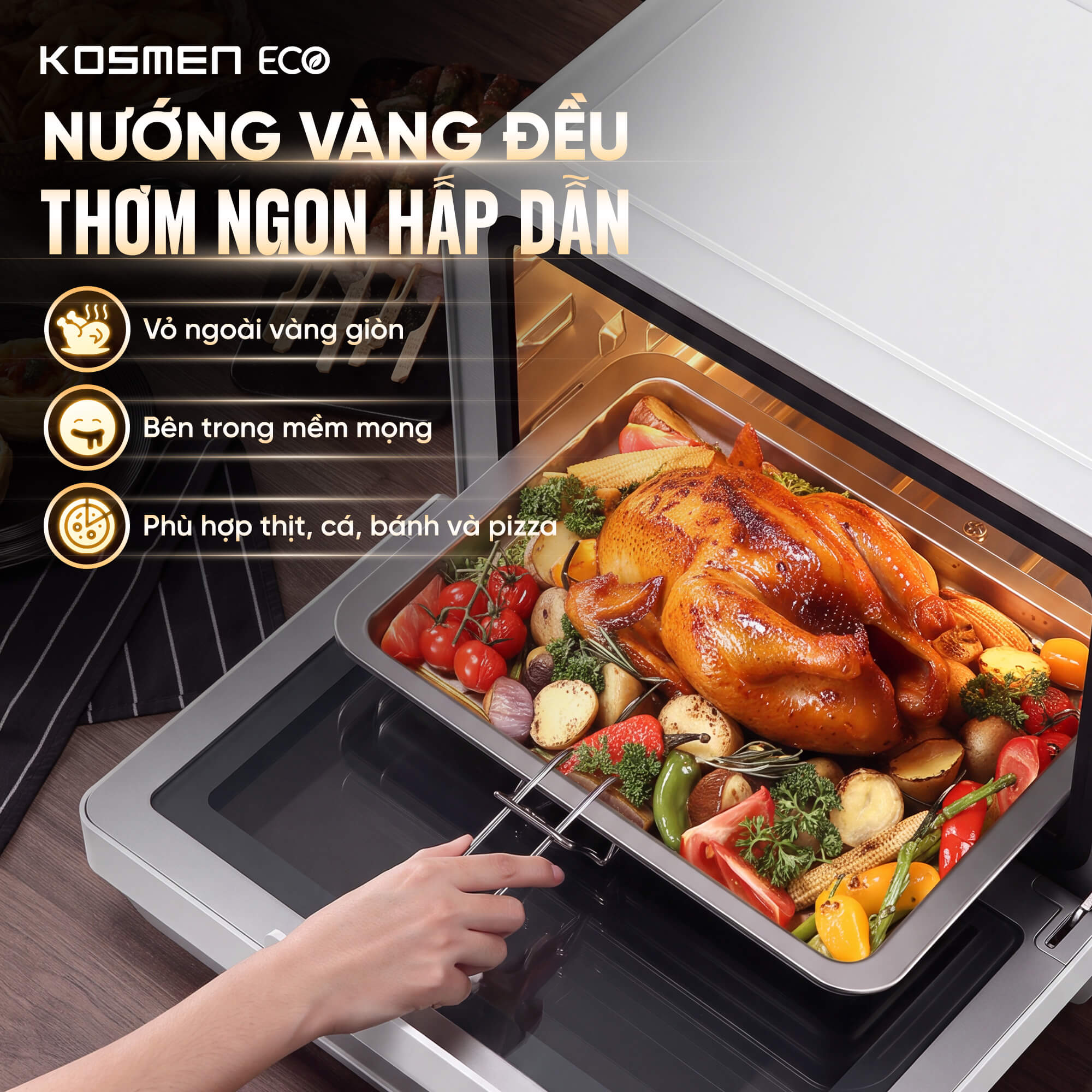 Nồi chiên hơi nước Kosmen Eco ECO-18W