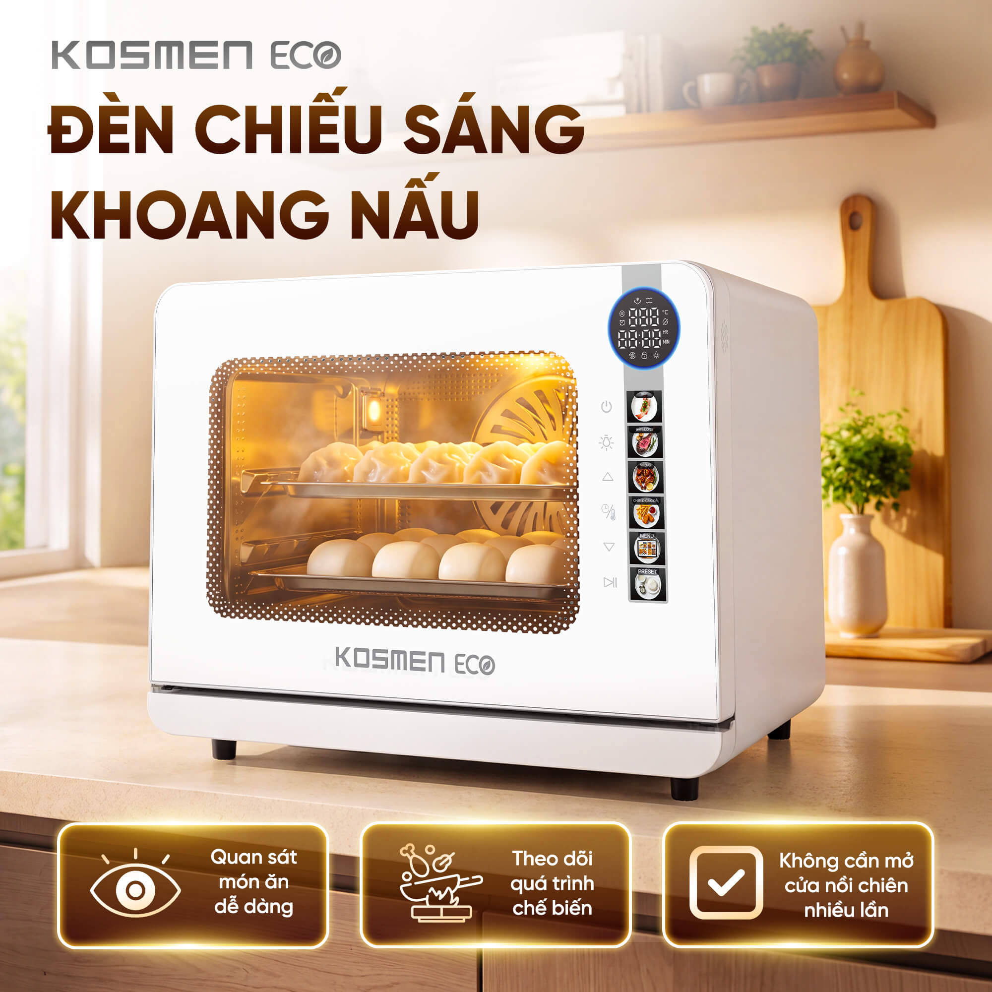Nồi chiên hơi nước Kosmen Eco ECO-18W