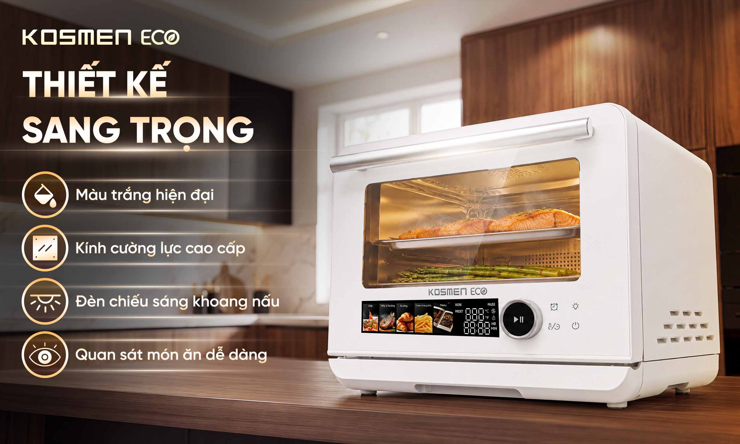 ECO-23W sở hữu thiết kế sang trọng, hiện đại