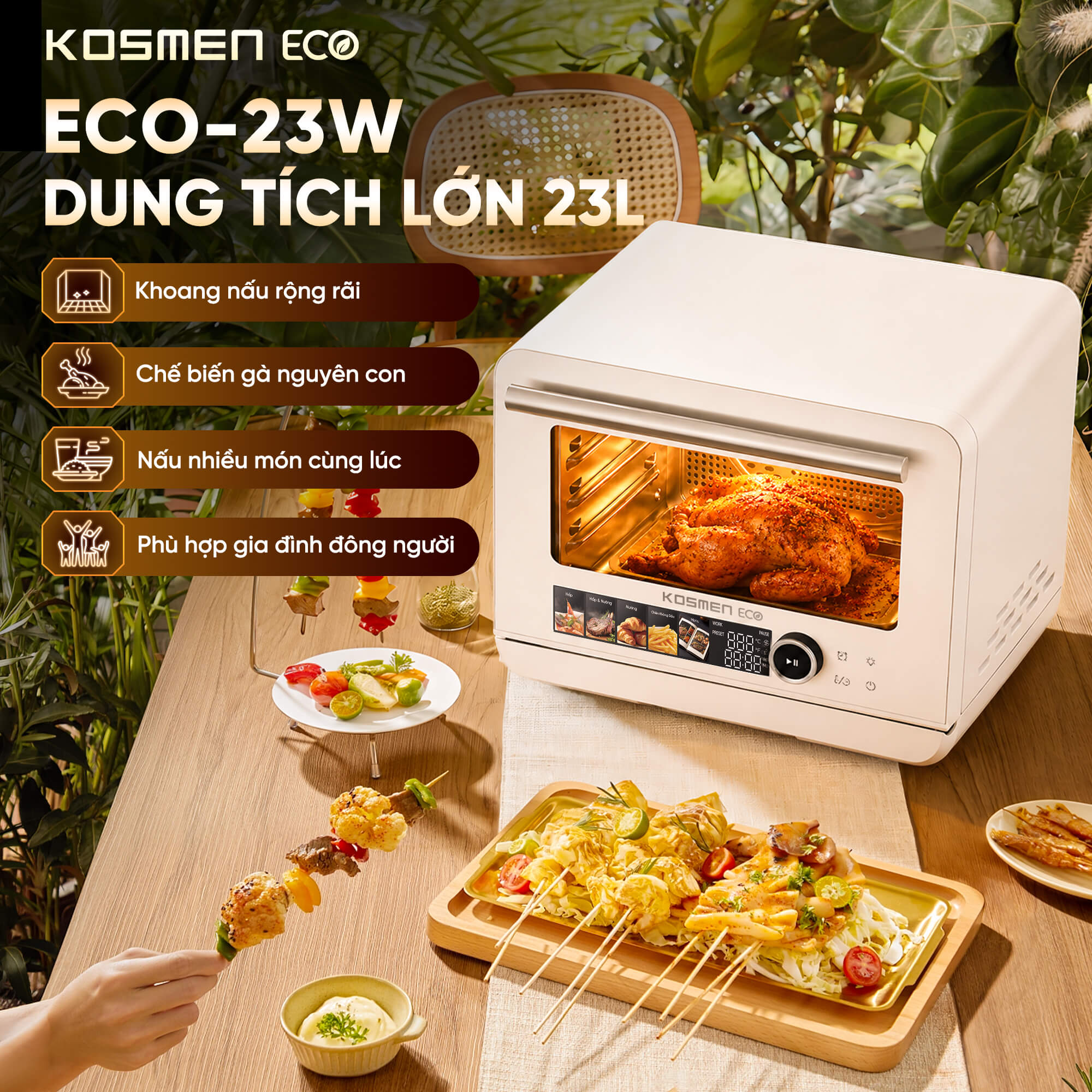 Nồi chiên hơi nước Kosmen Eco ECO-23W
