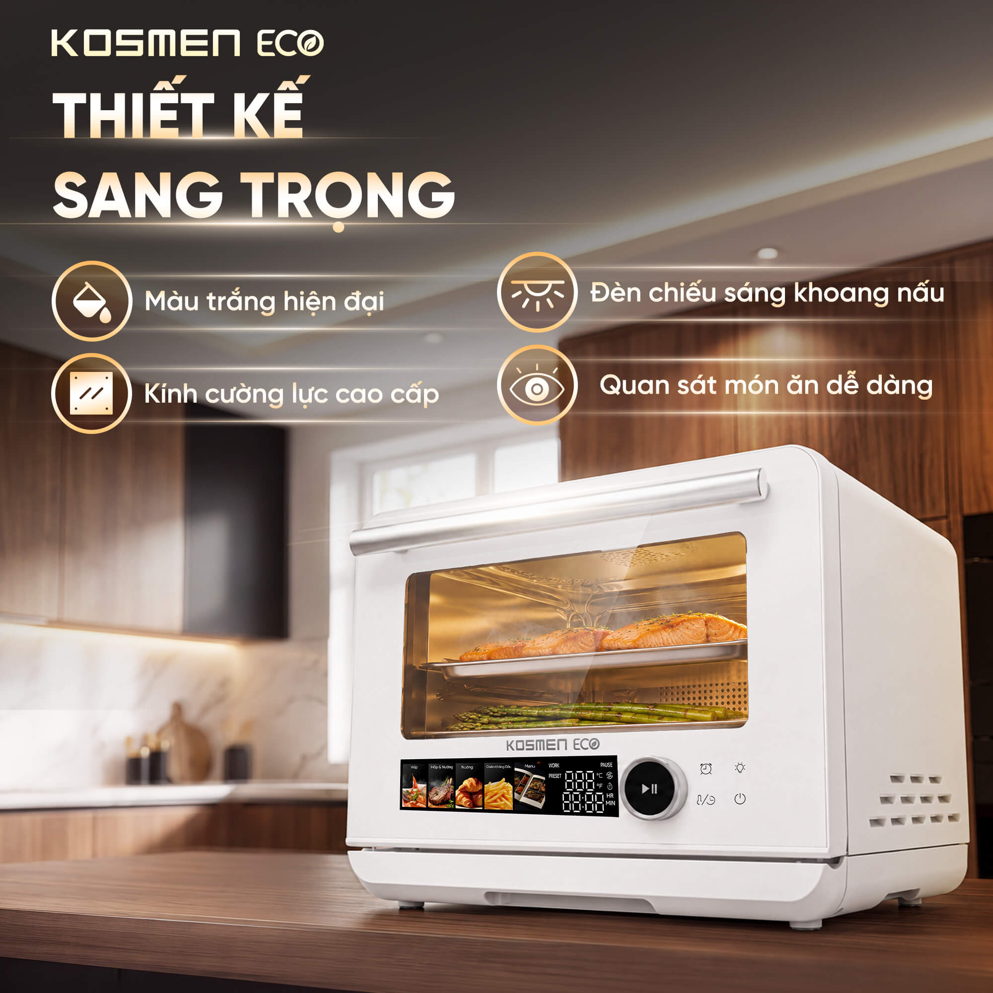 Nồi chiên hơi nước Kosmen Eco ECO-23W