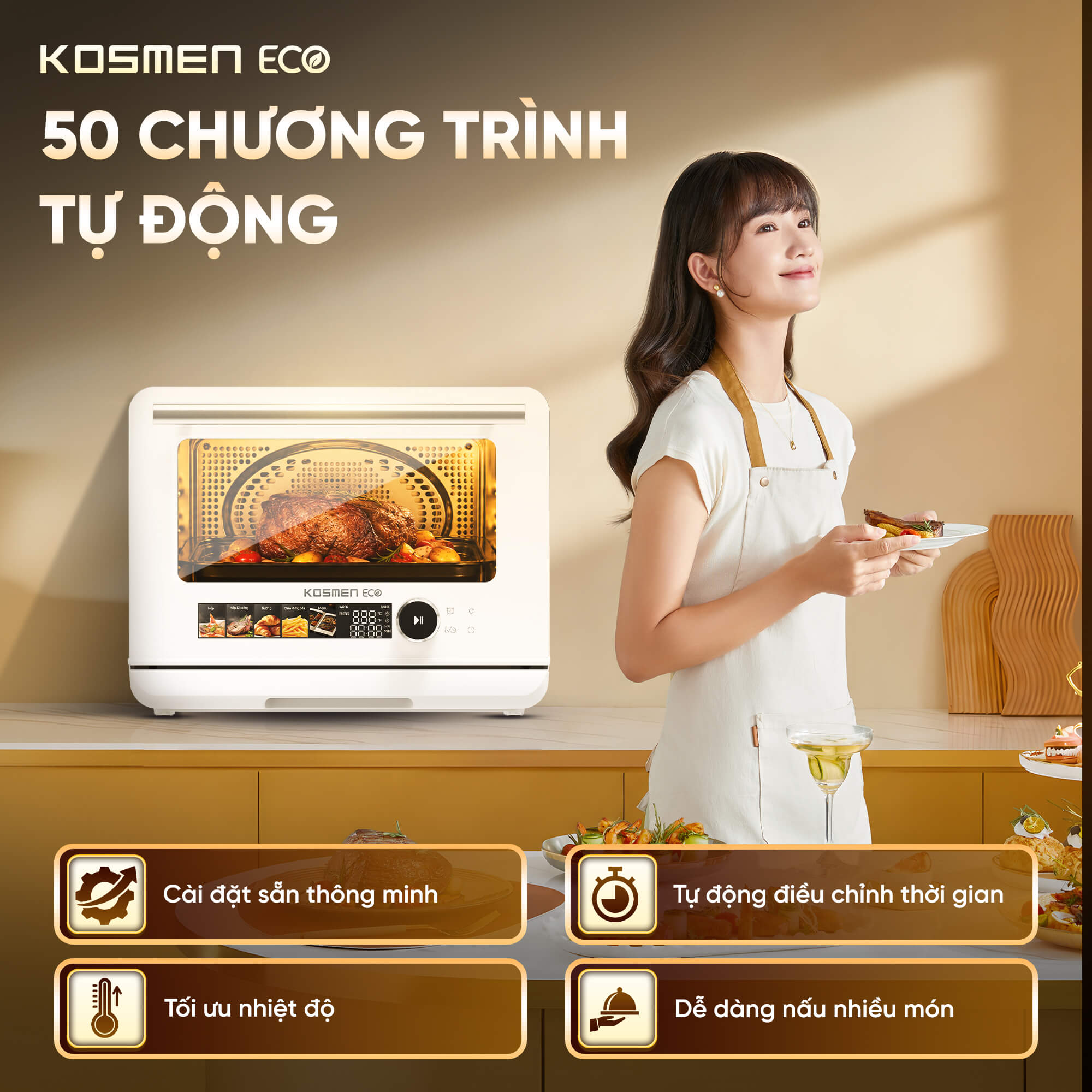 Nồi chiên hơi nước Kosmen Eco ECO-23W