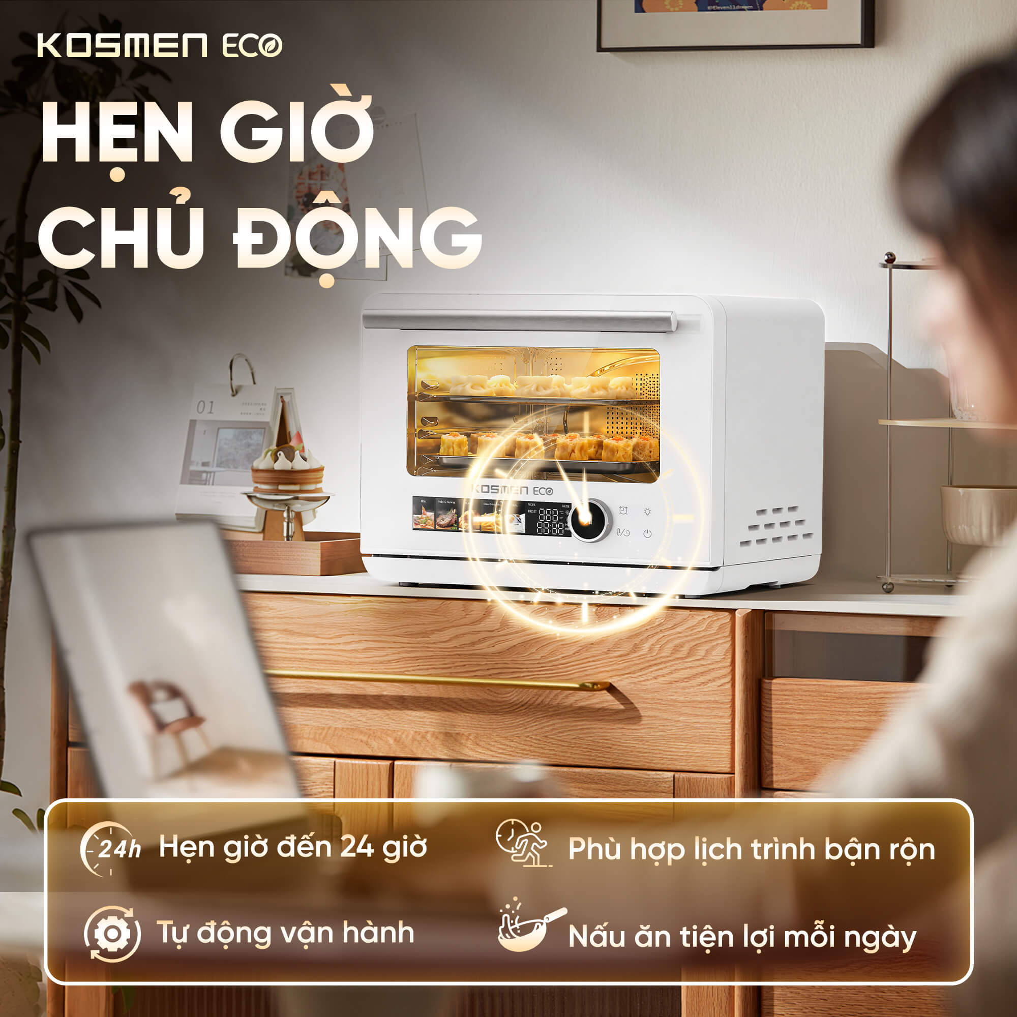 Nồi chiên hơi nước Kosmen Eco ECO-23W