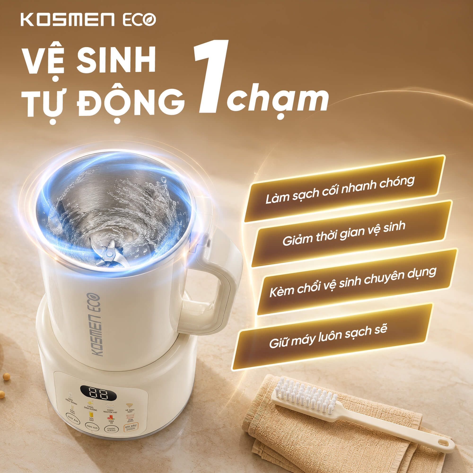 Máy làm sữa hạt Kosmen Eco ECO-500BG