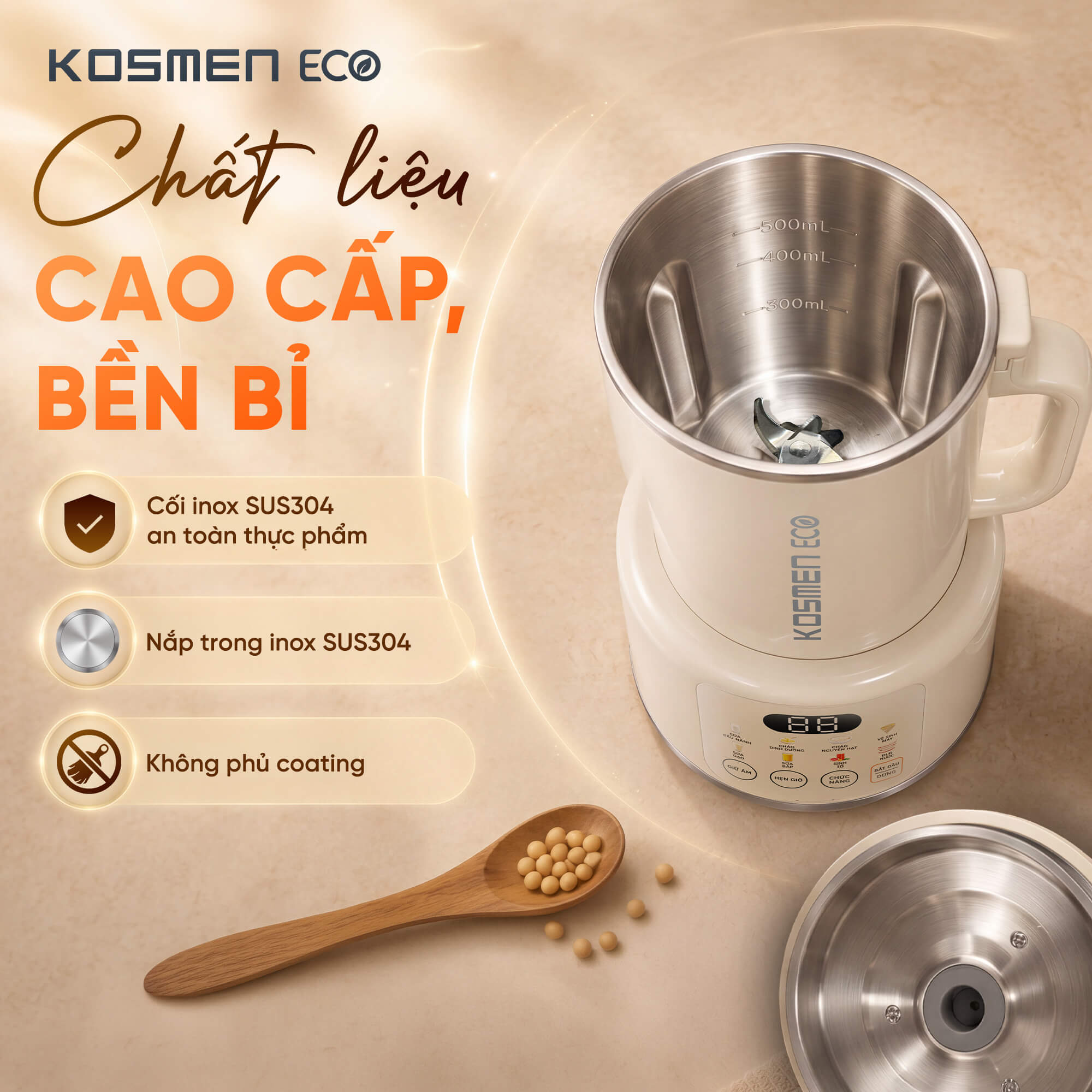 Máy làm sữa hạt Kosmen Eco ECO-500BG