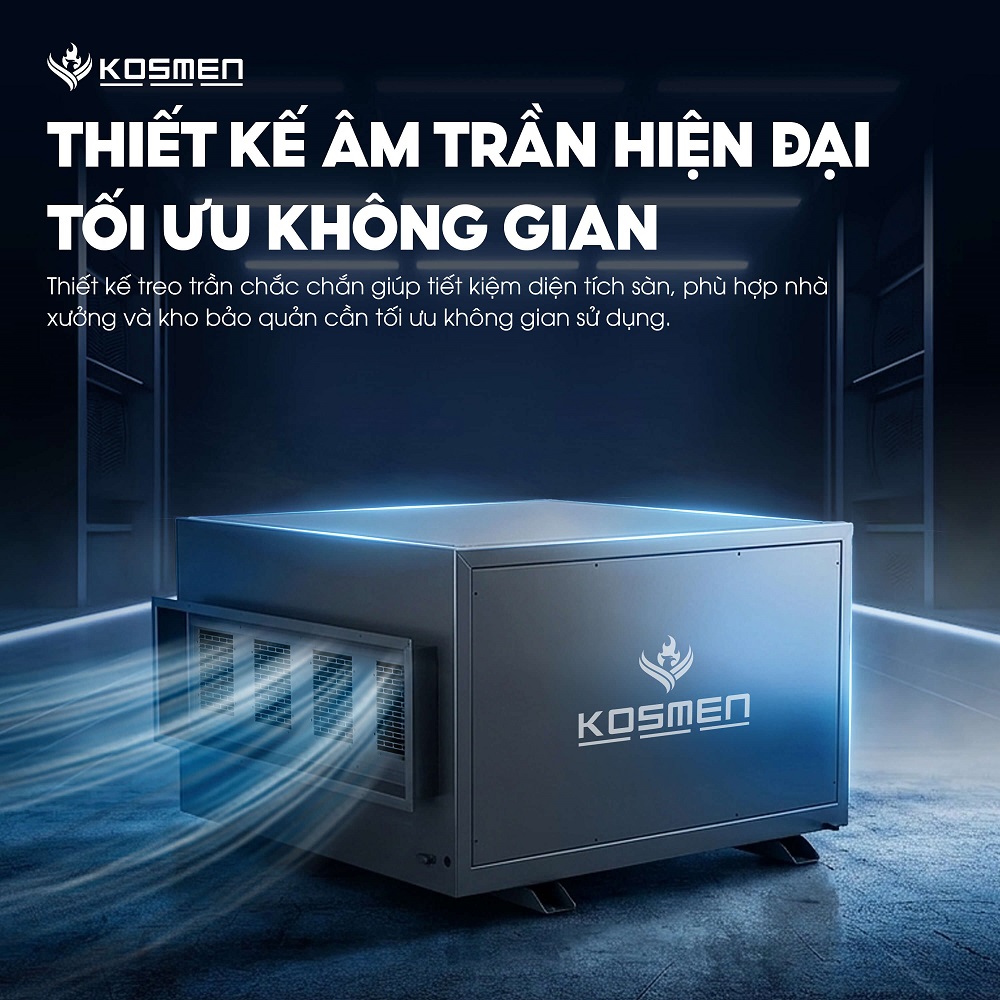 Máy hút ẩm âm trần Kosmen KM-480DS