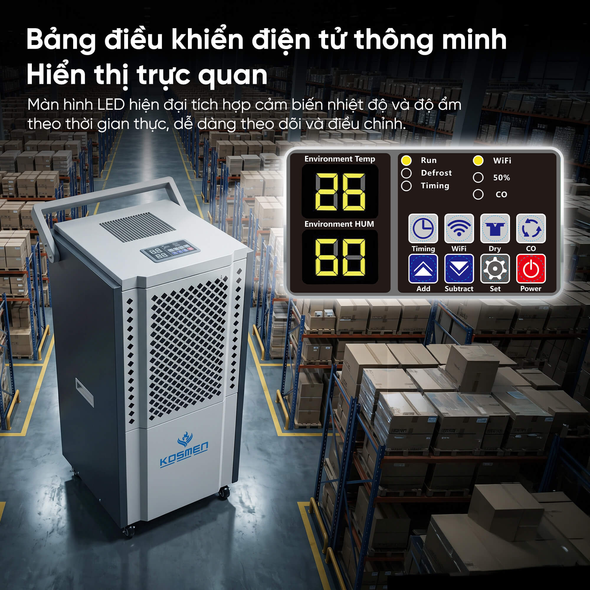 Kosmen KM-150S Industrial Dehumidifier