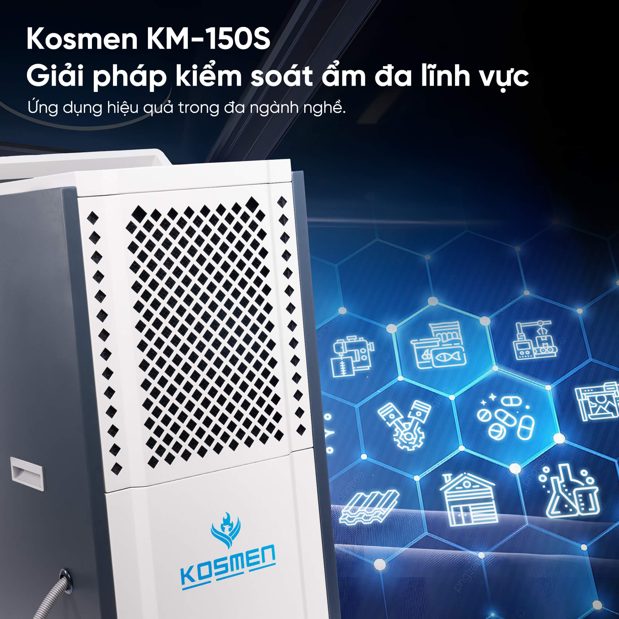 Kosmen KM-150S Industrial Dehumidifier