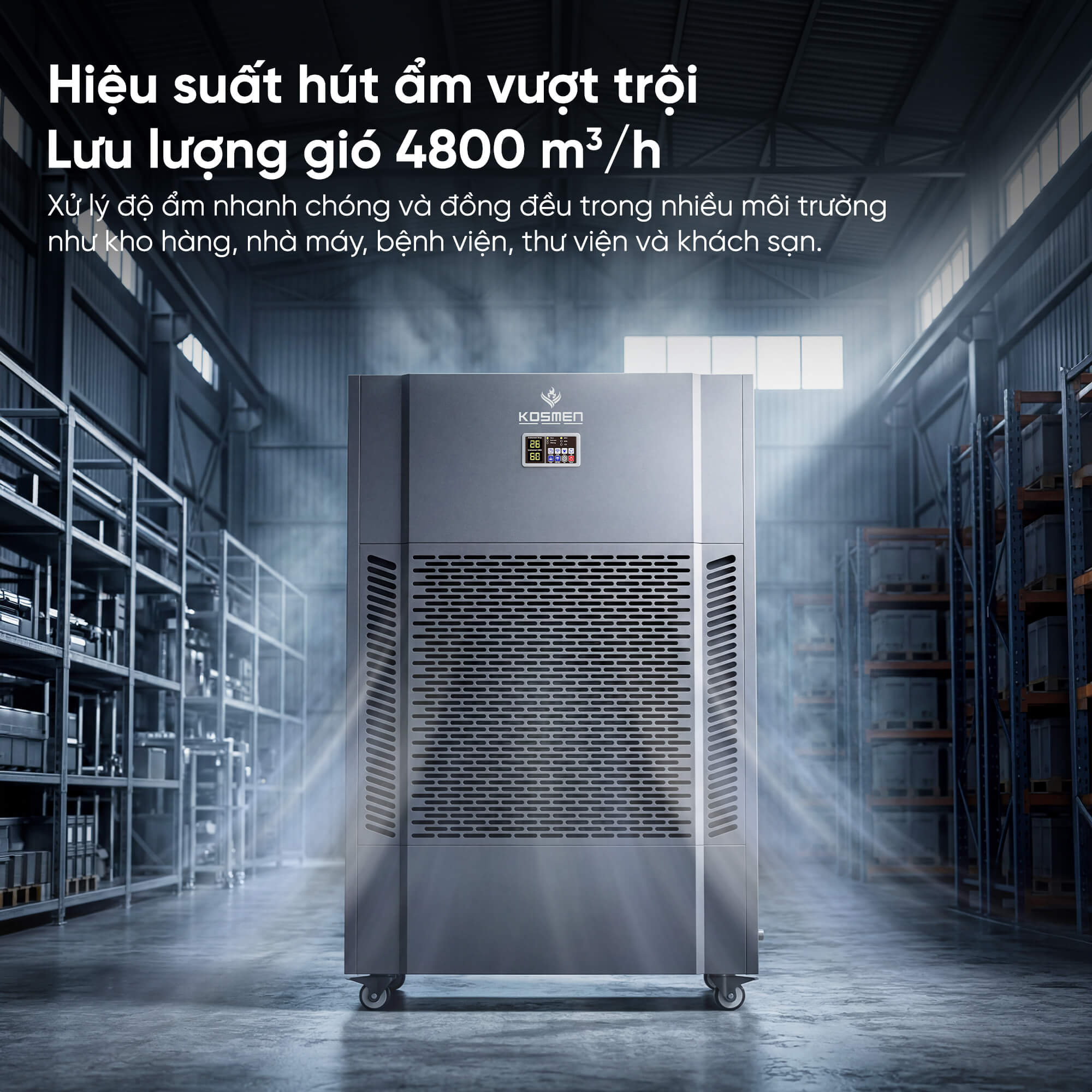 Máy hút ẩm công nghiệp Kosmen KM-480S
