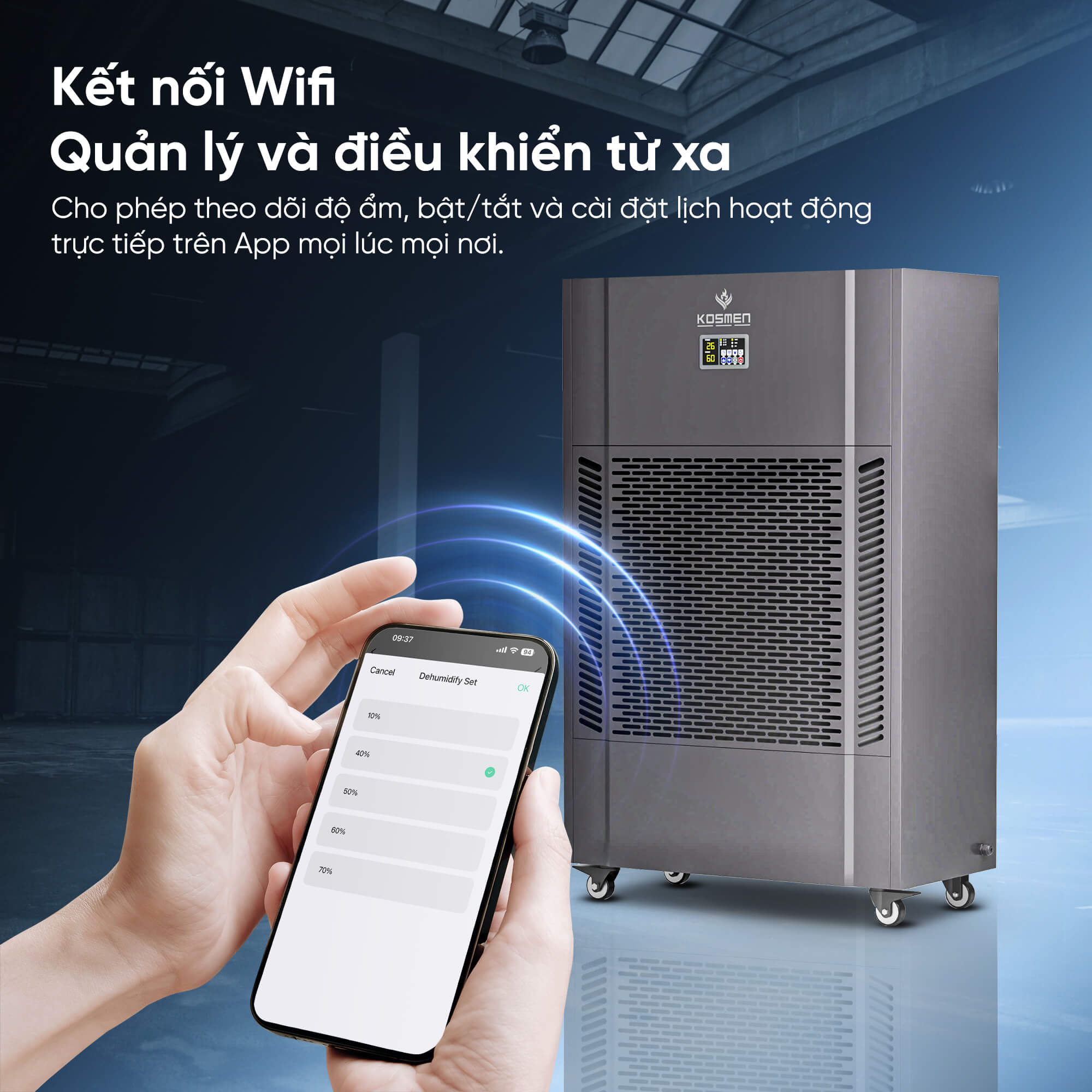Máy hút ẩm công nghiệp Kosmen KM-480S