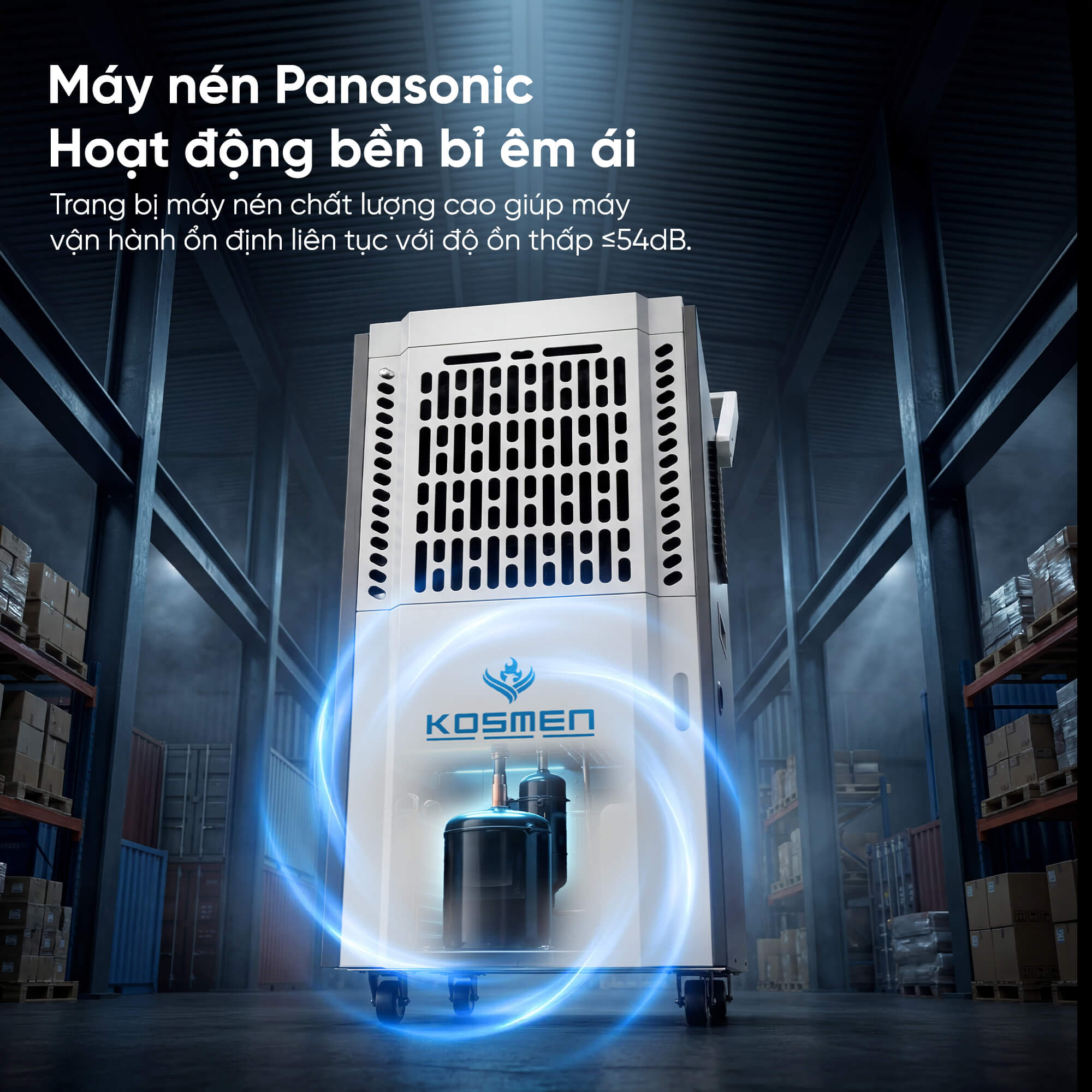 Máy hút ẩm công nghiệp Kosmen KM-90S