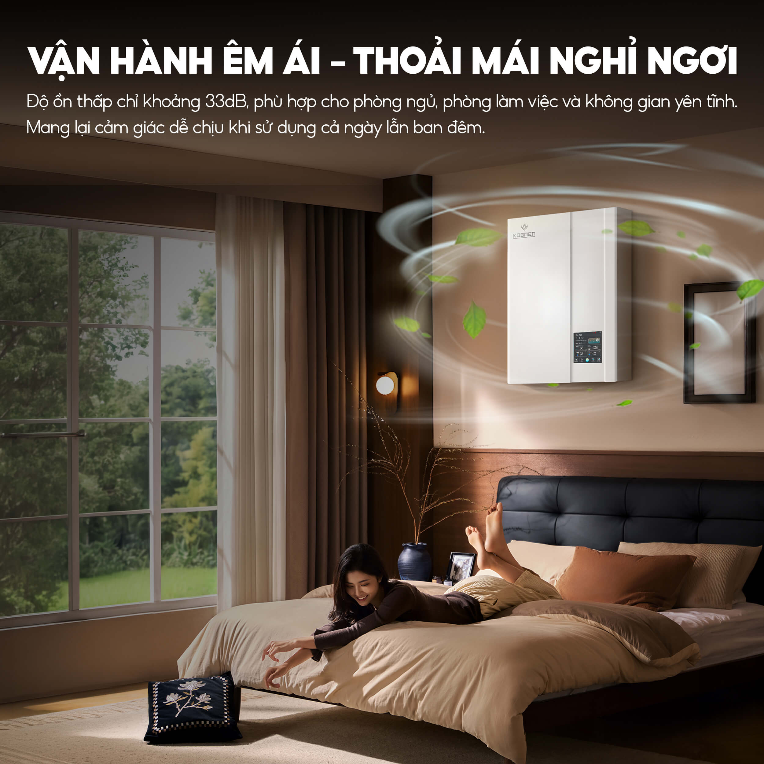 Máy cấp khí tươi và lọc không khí Kosmen KM-A150