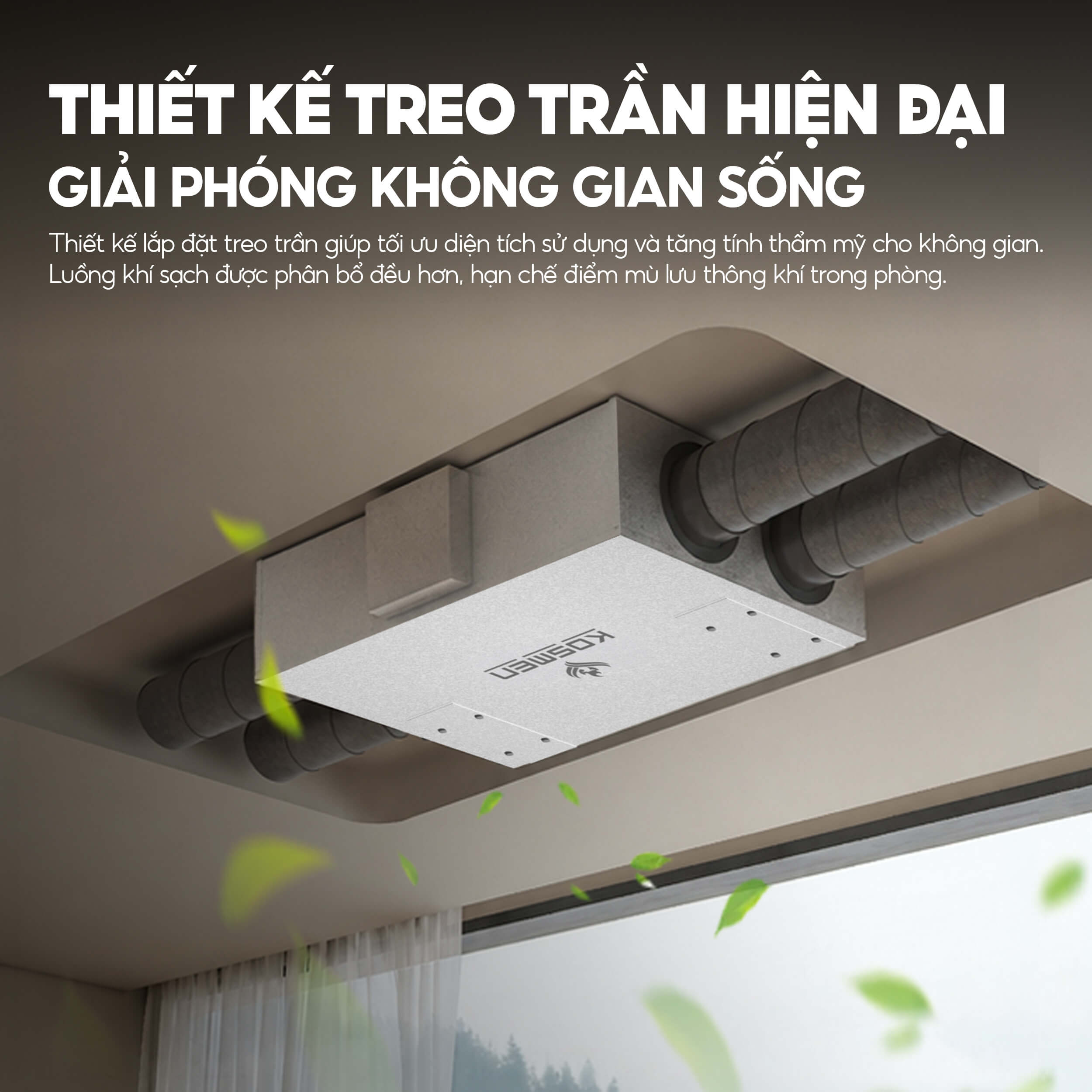 Máy cấp khí tươi và lọc không khí Kosmen KM-A250