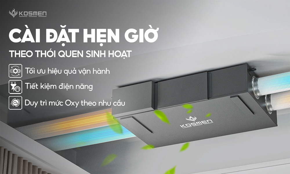 T&iacute;nh năng c&agrave;i đặt hẹn giờ gi&uacute;p tối ưu nhu cầu sử dụng, tiết kiệm điện năng