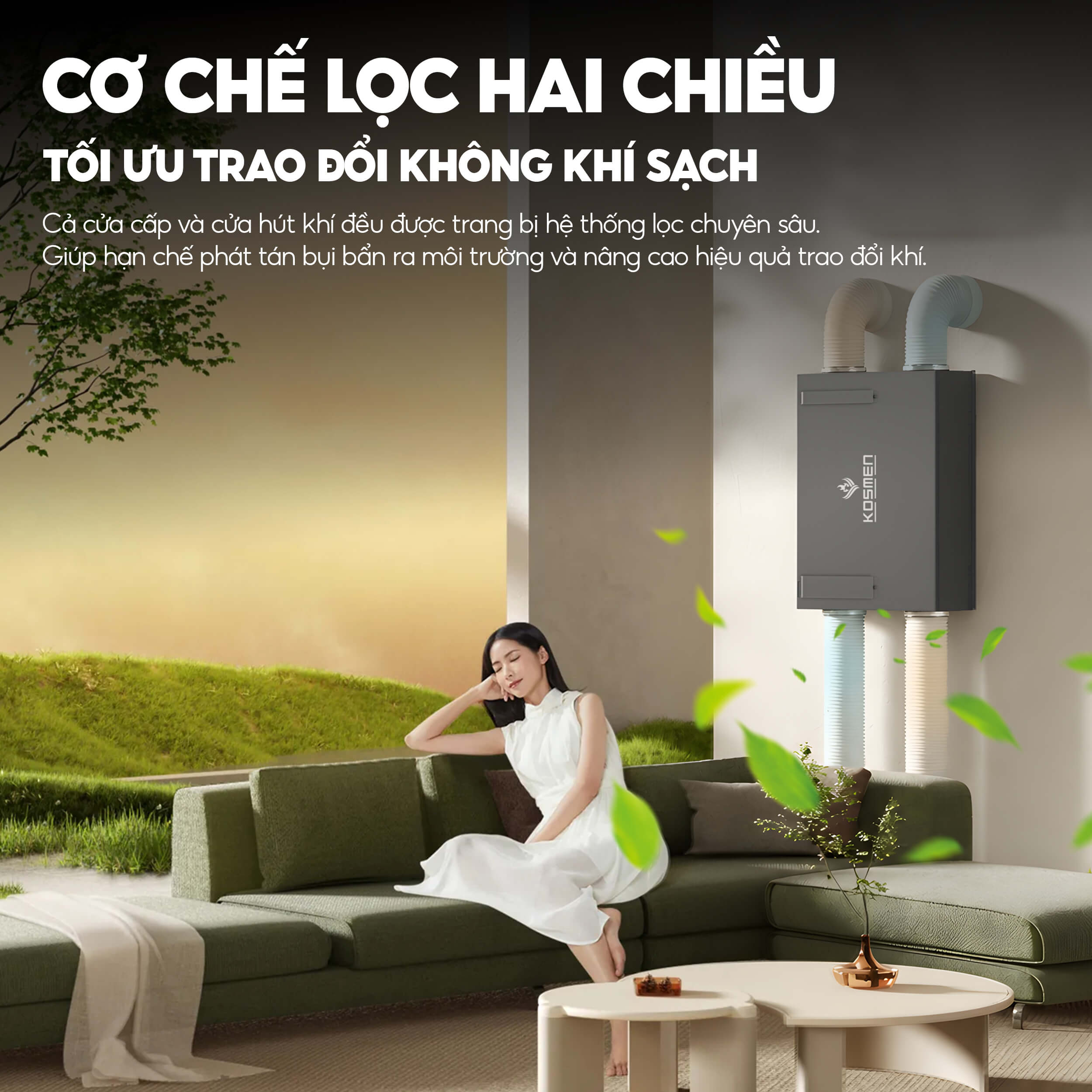 Kosmen KM-A300 Pro Fresh Air Ventilator & Air Purifier