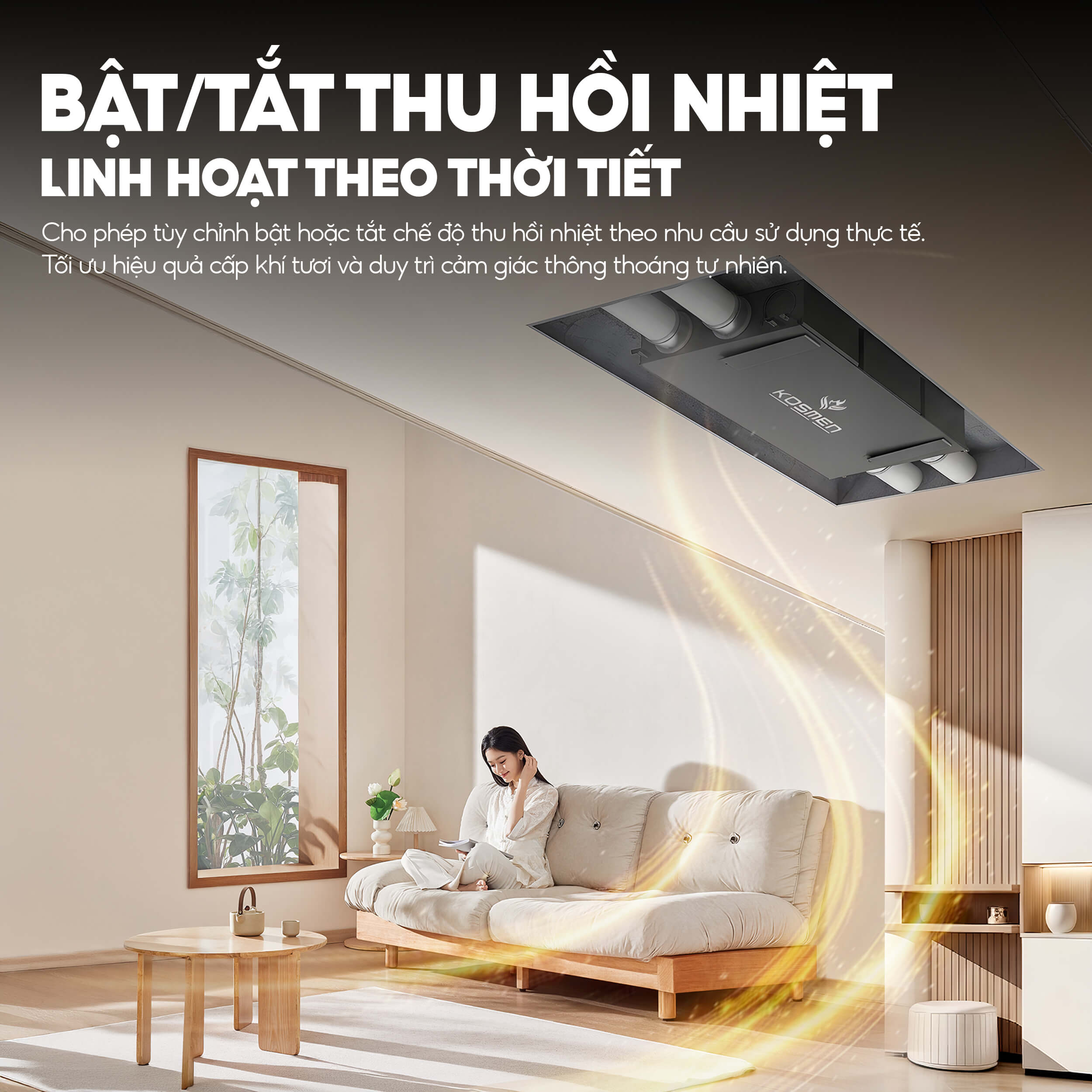 Kosmen KM-A300 Pro Fresh Air Ventilator & Air Purifier