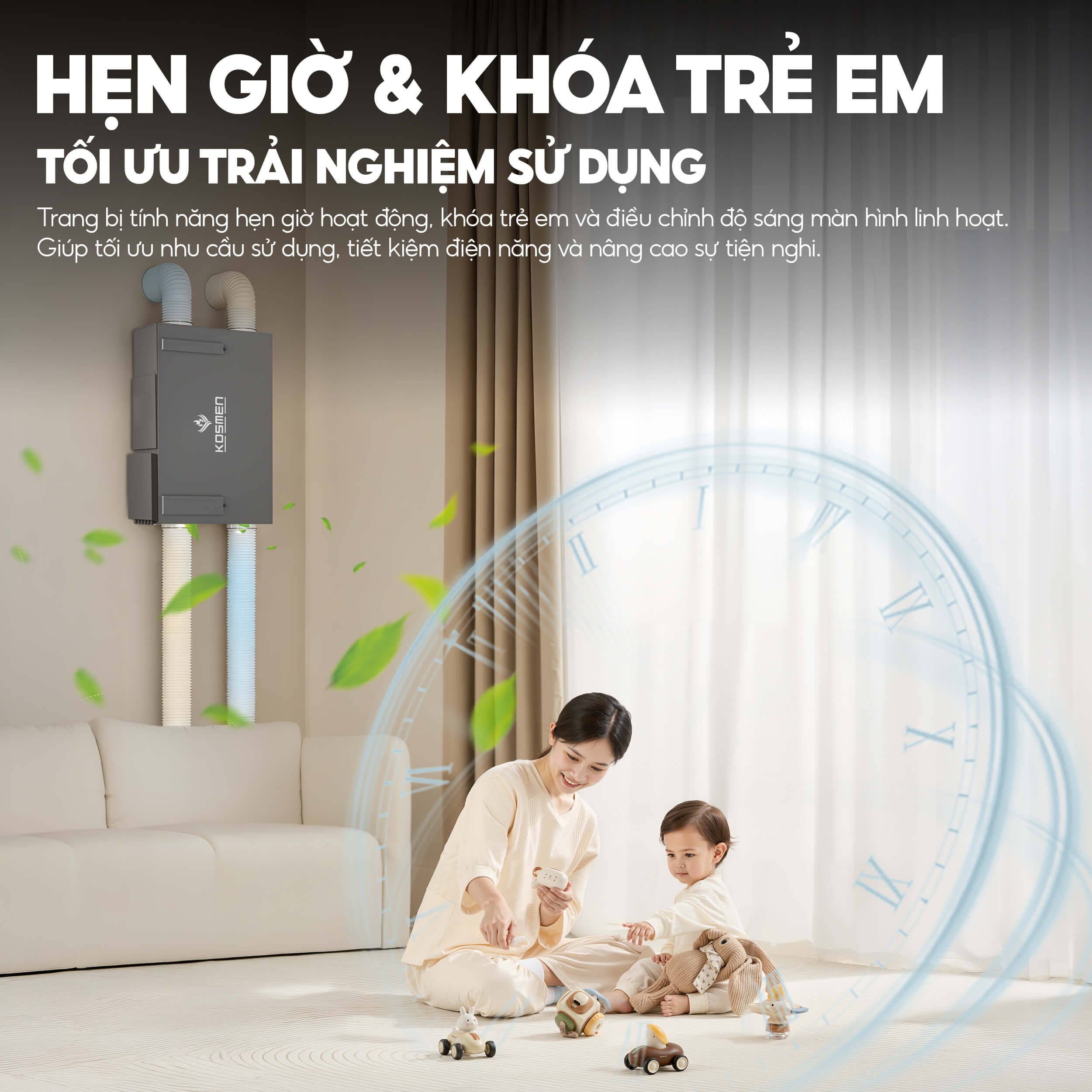 Kosmen KM-A300 Pro Fresh Air Ventilator & Air Purifier
