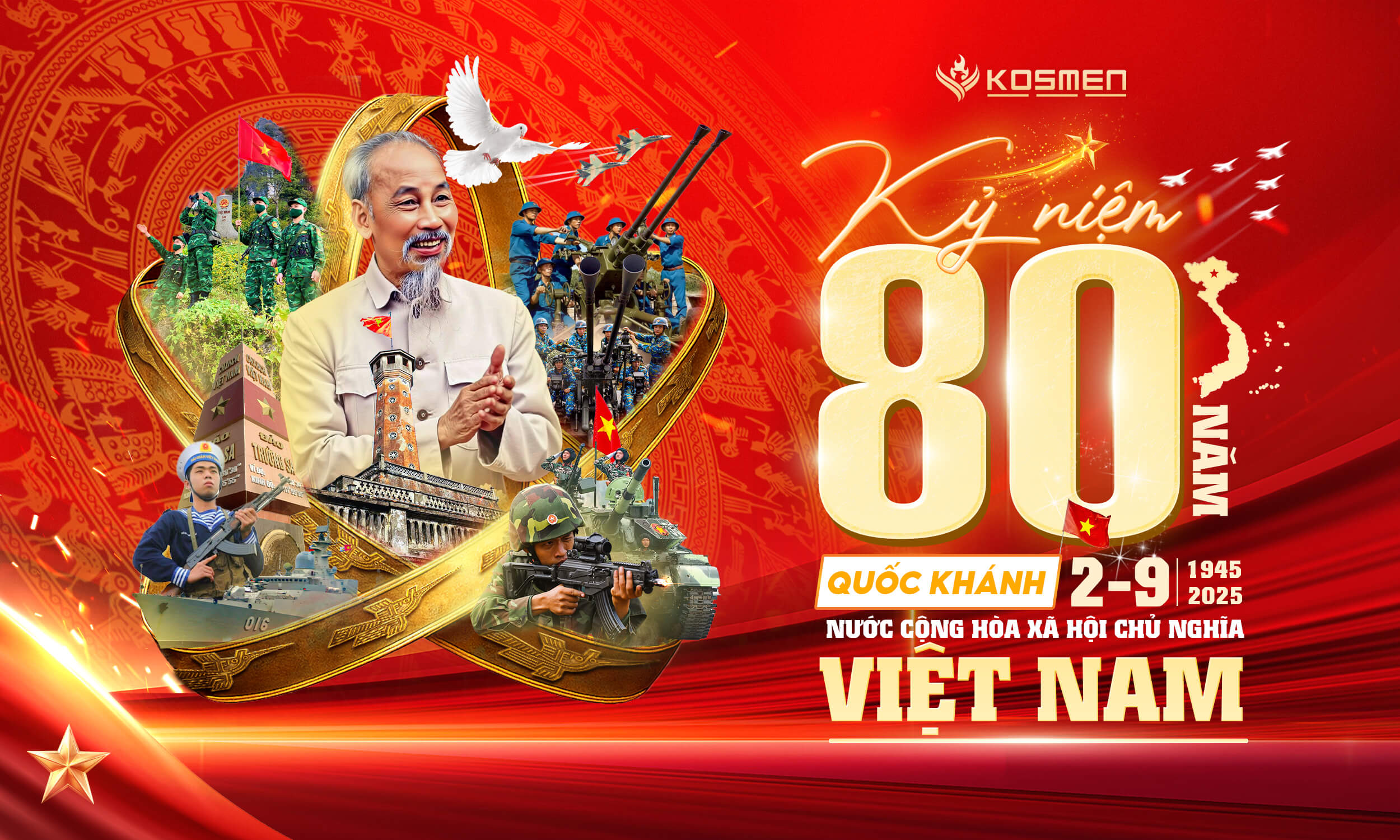 Kosmen Chúc Mừng Kỷ Niệm 80 Năm Ngày Quốc Khánh Việt Nam