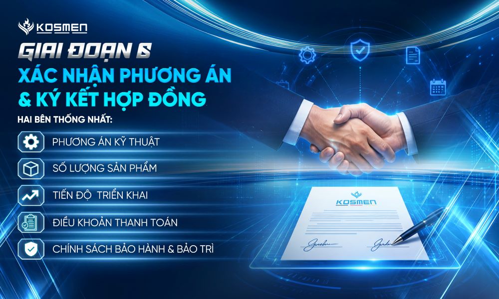 Giai đoạn 6: Xác nhận phương án & ký kết hợp đồng