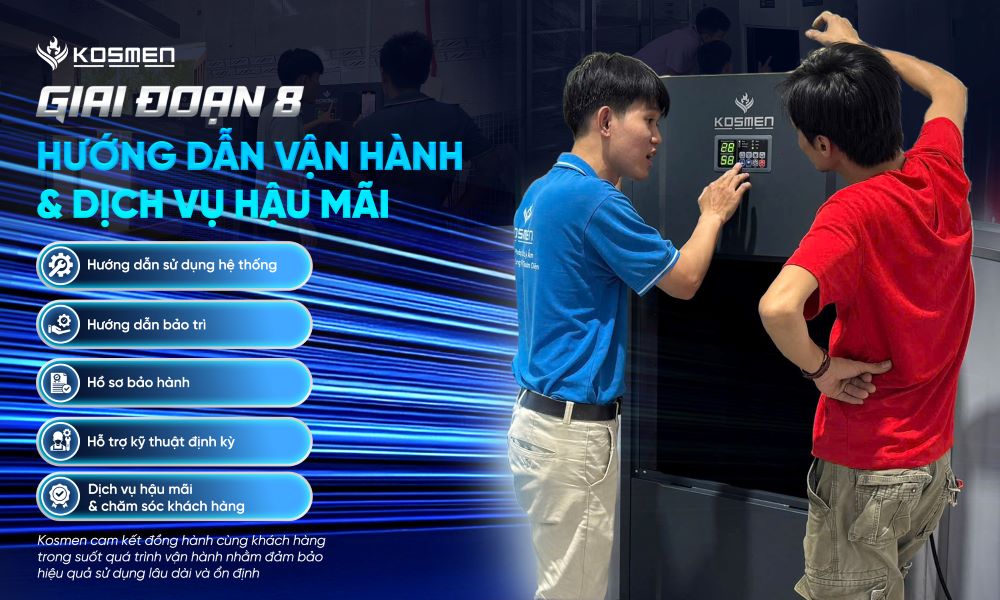 Giai đoạn 8: Hướng dẫn vận hành & dịch vụ hậu mãi