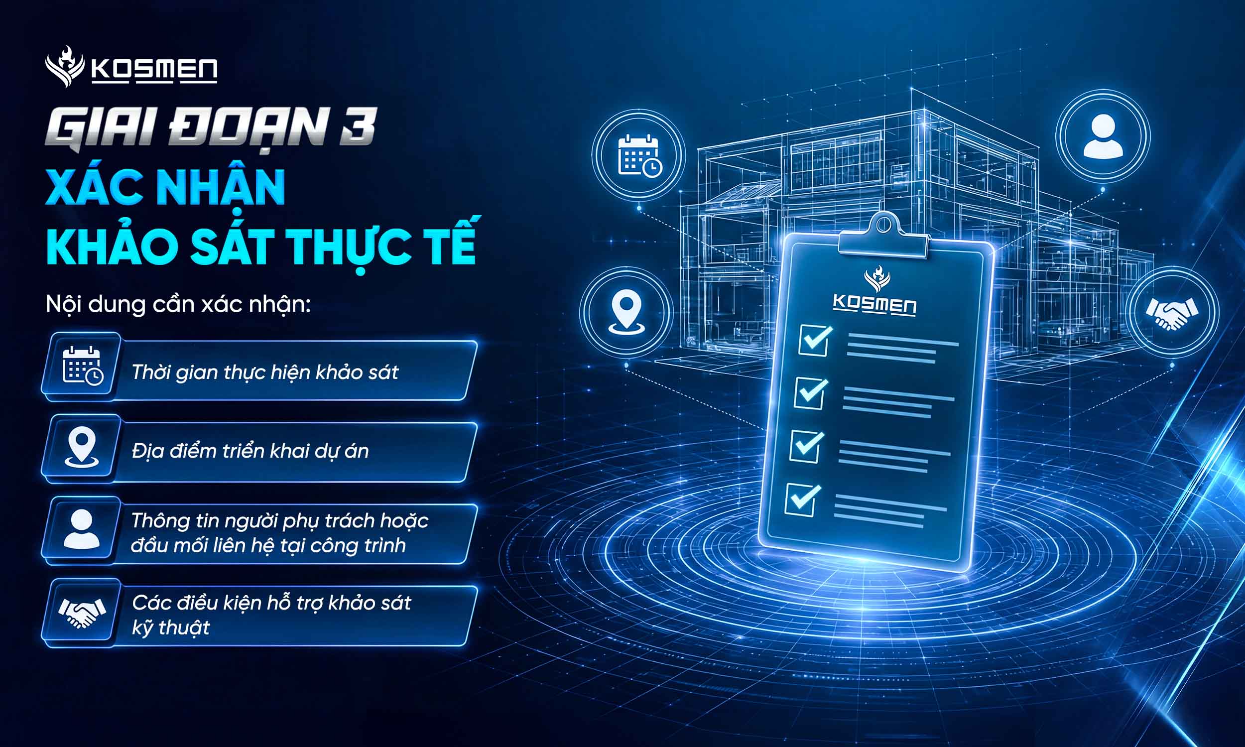 Giai đoạn 3 - Xác nhận khảo sát thực tế