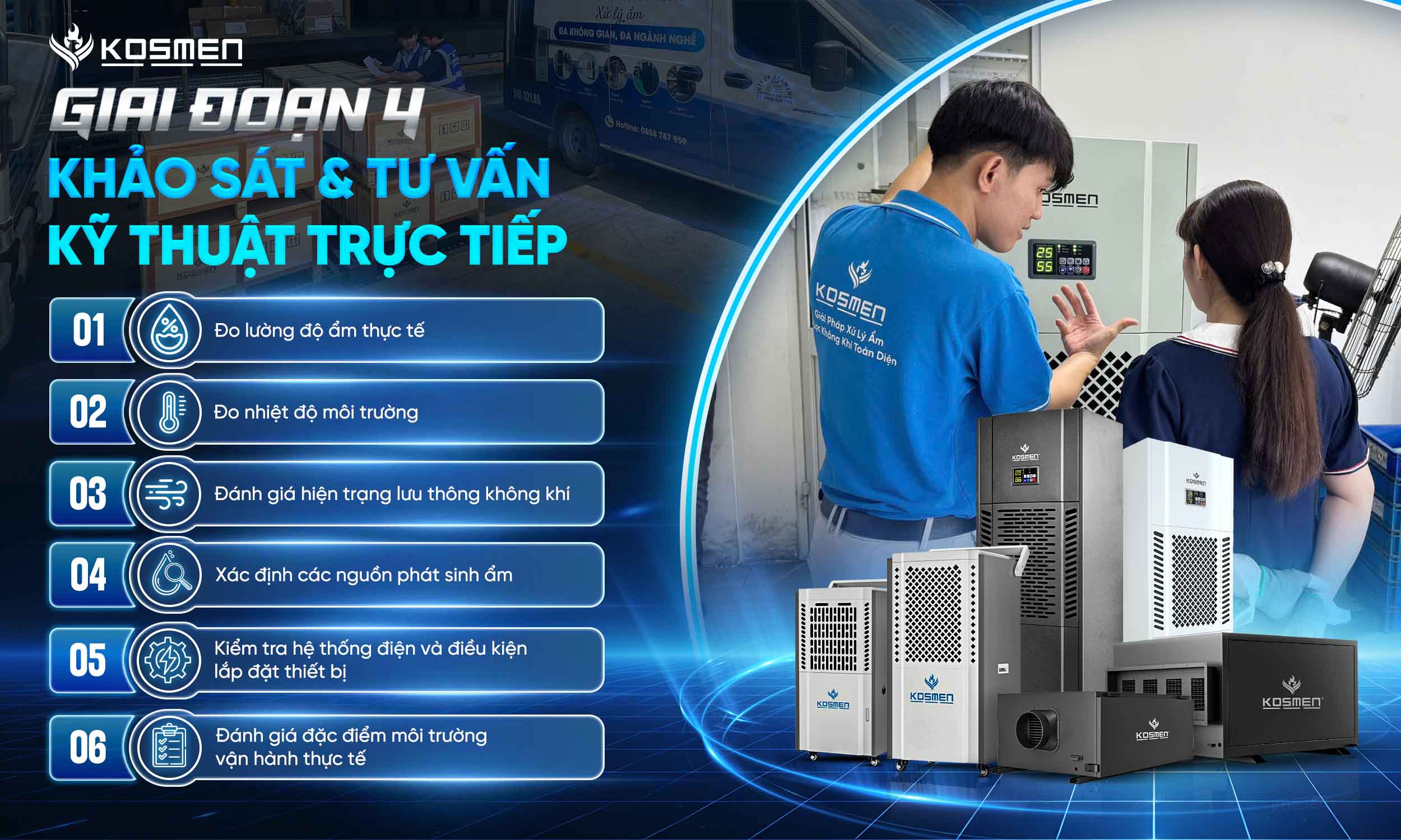 Giai đoạn 4 - Khảo sát & tư vấn kỹ thuật trực tiếp