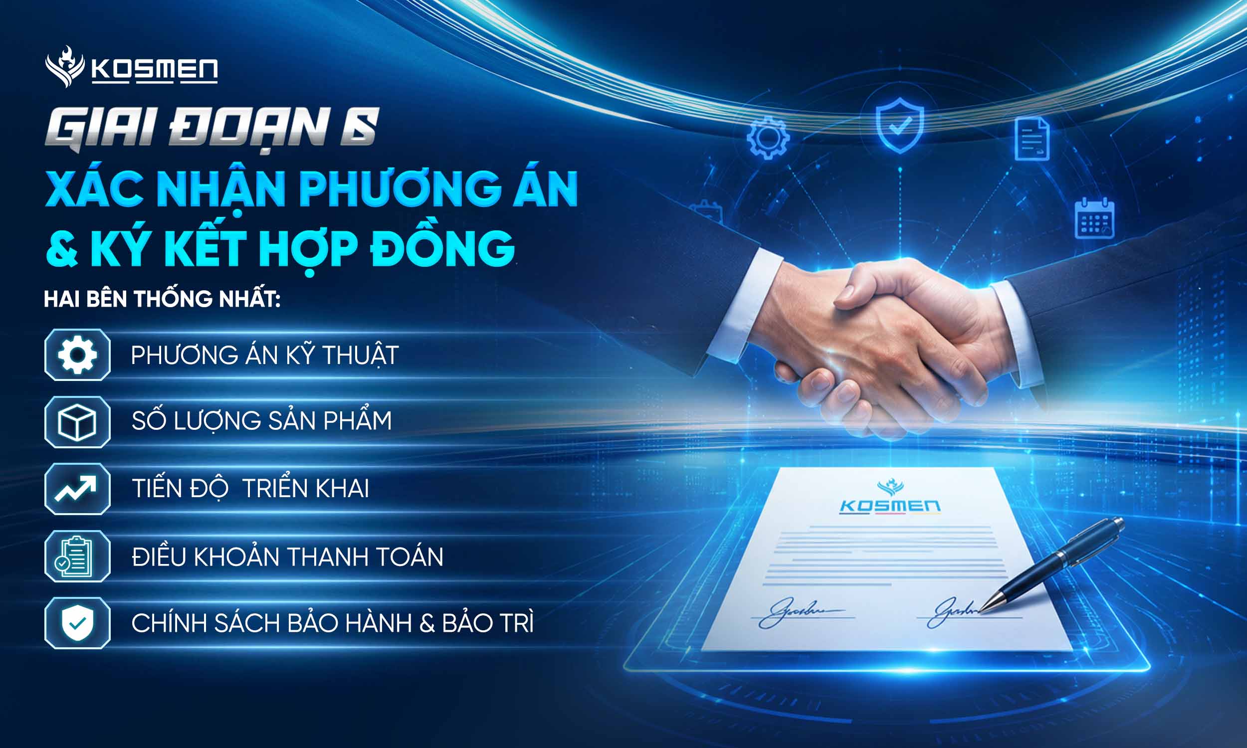 Giai đoạn 6 - Xác nhận phương án & ký kết hợp đồng
