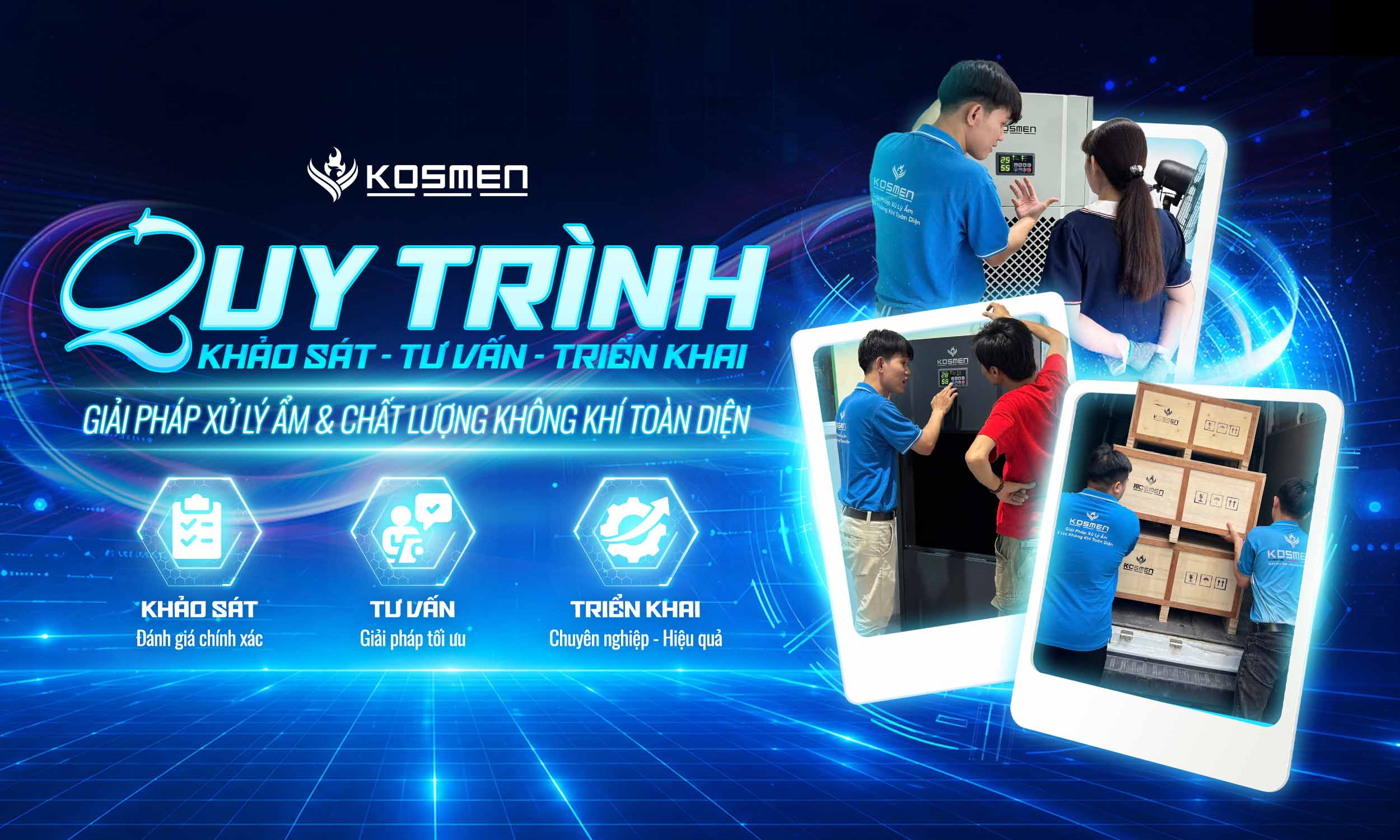 Chuẩn h&oacute;a quy tr&igrave;nh khảo s&aacute;t, tư vấn, triển khia dự &aacute;n Kosmen