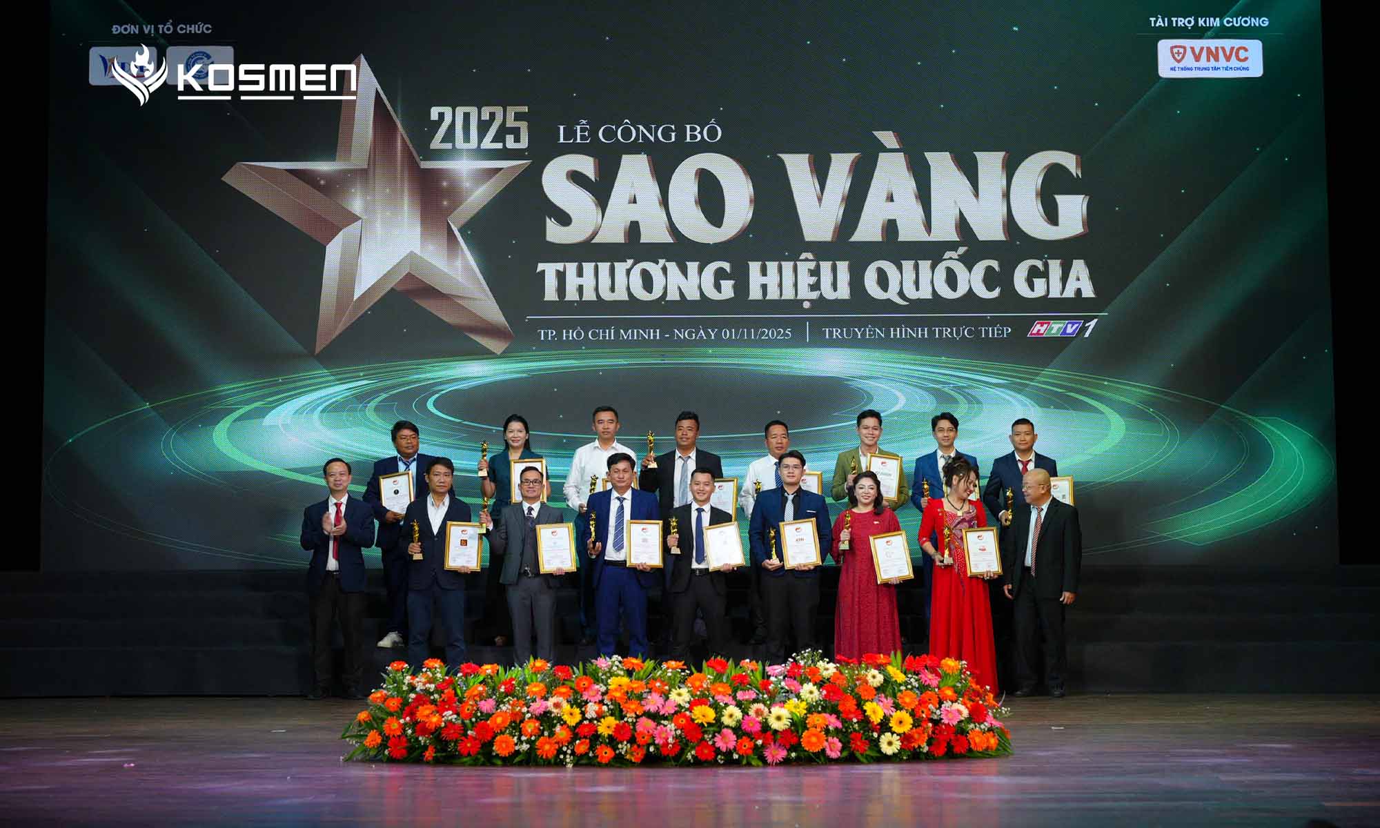 Kosmen is honored to be listed among the Top 10 enterprises receiving the 2025 National Golden Brand Award.