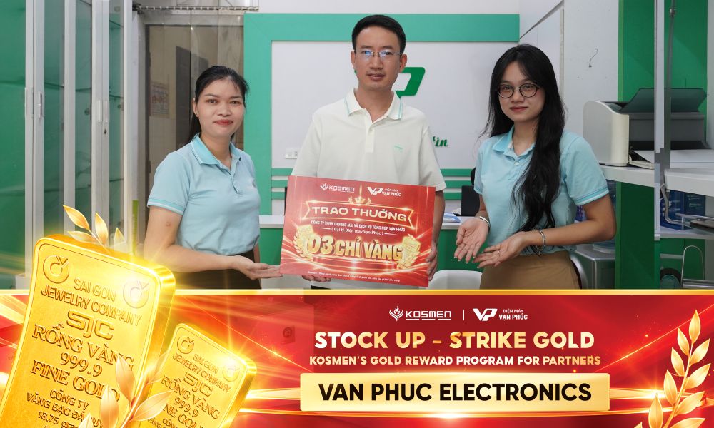 “Stock Up, Strike Gold” Program - Van Phuc Electronics Receives Three Maces Of 9999 Gold