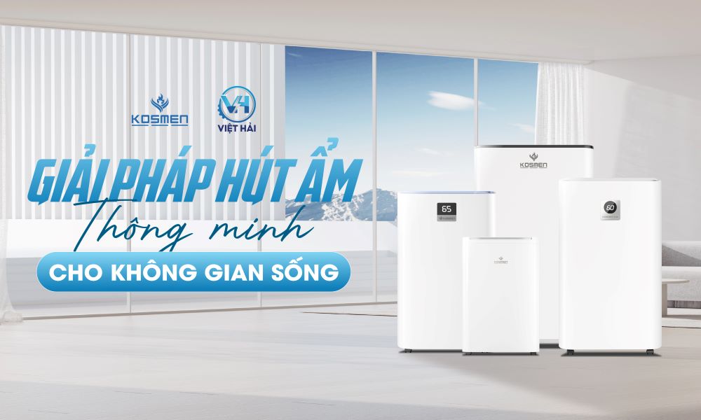M&aacute;y h&uacute;t ẩm d&acirc;n dụng Kosmen được tin d&ugrave;ng để xử l&yacute; ẩm kh&ocirc;ng gian sống